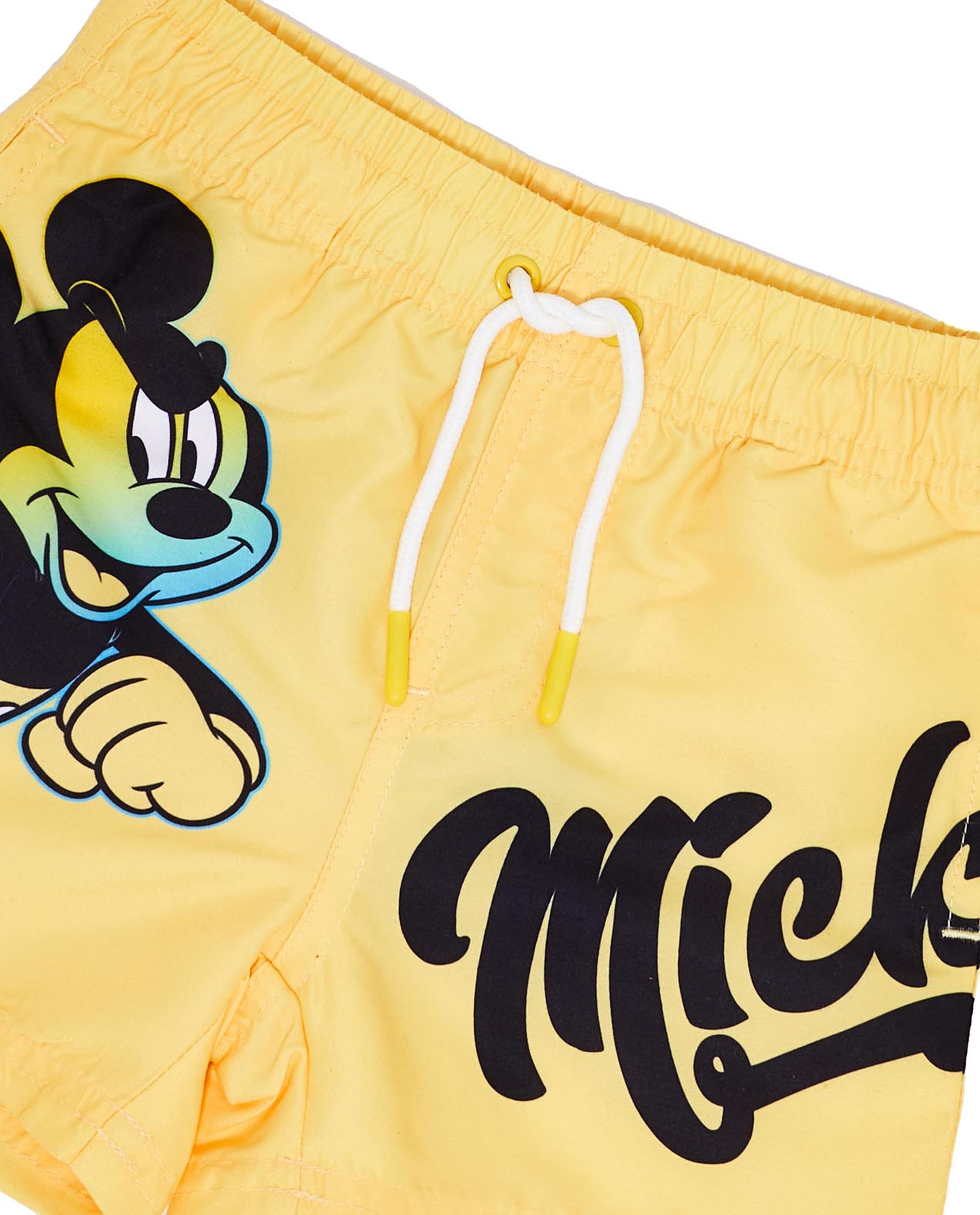 Mickey Mouse Swim Shorts with Drawstring Waist