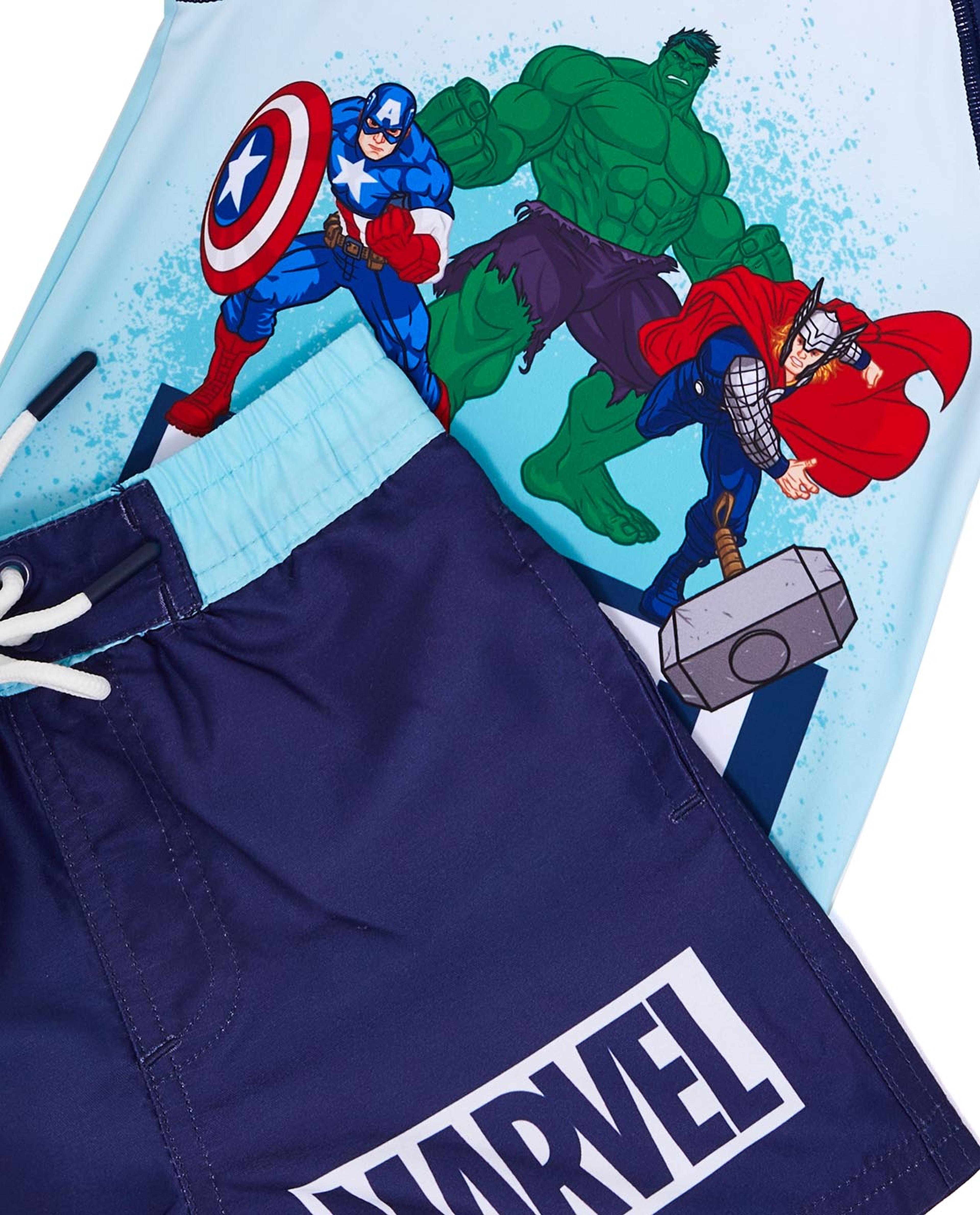 Marvel Print Swim Set