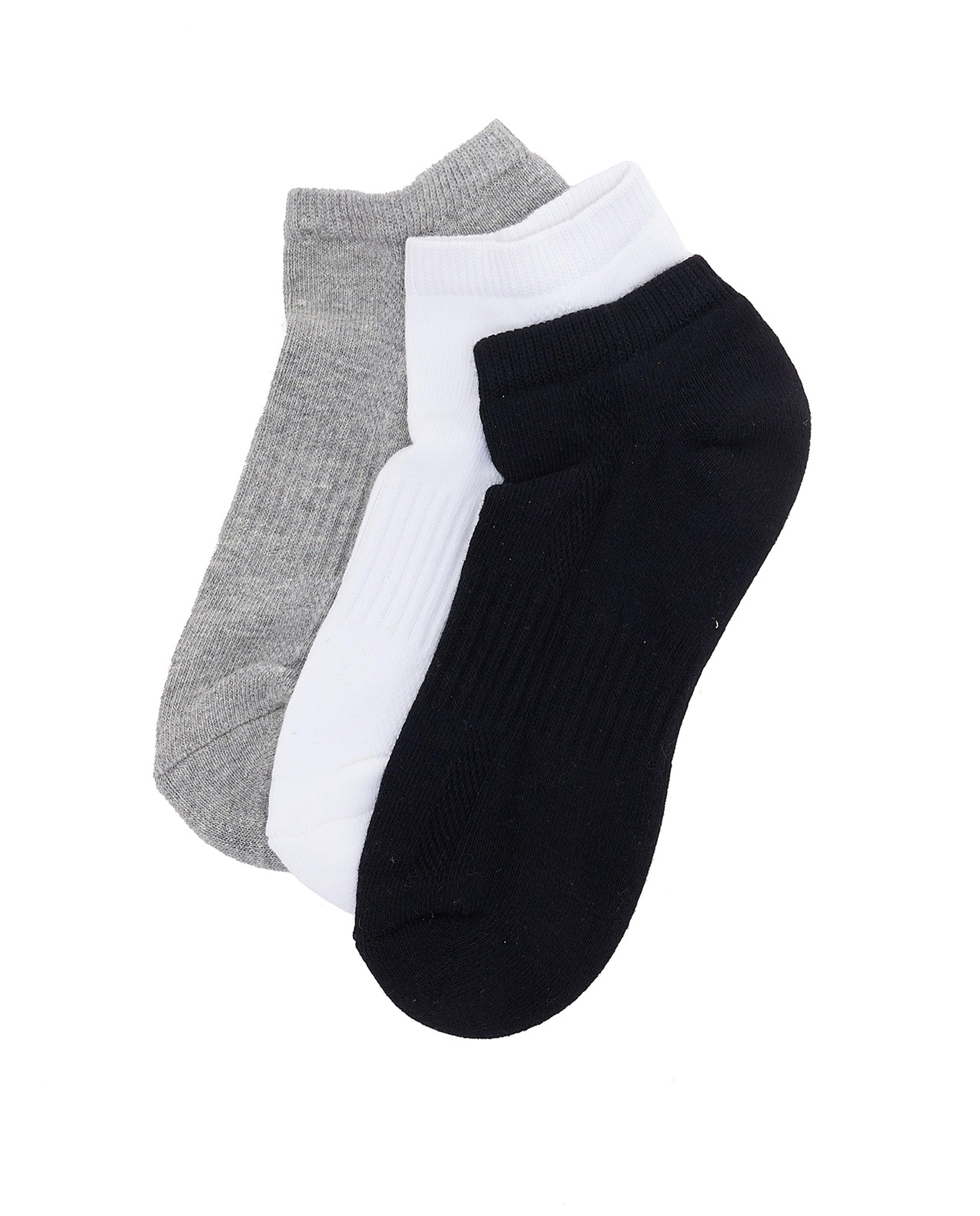 3 Pack Solid Ankle Socks