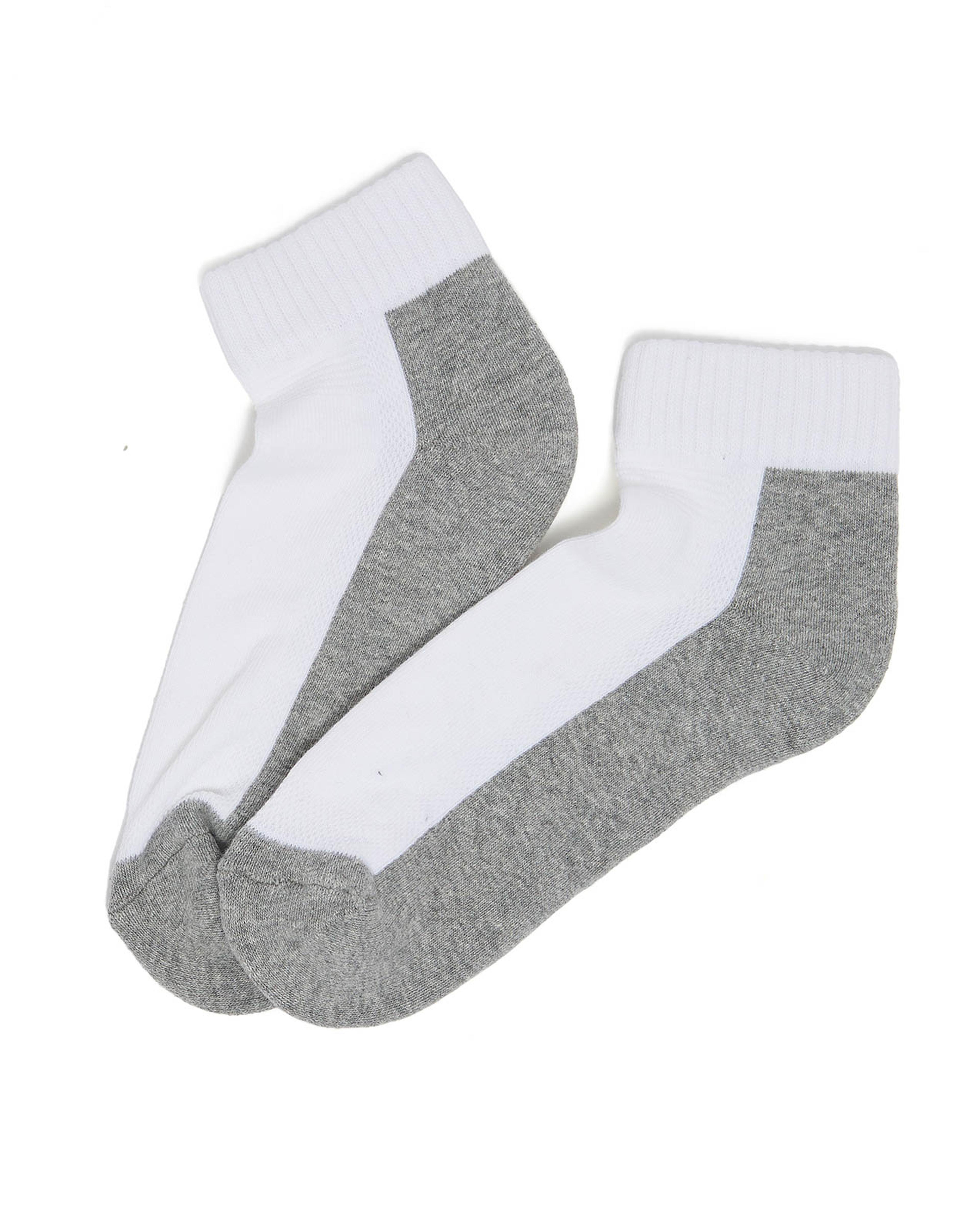 3 Pack Color Block Ankle Socks