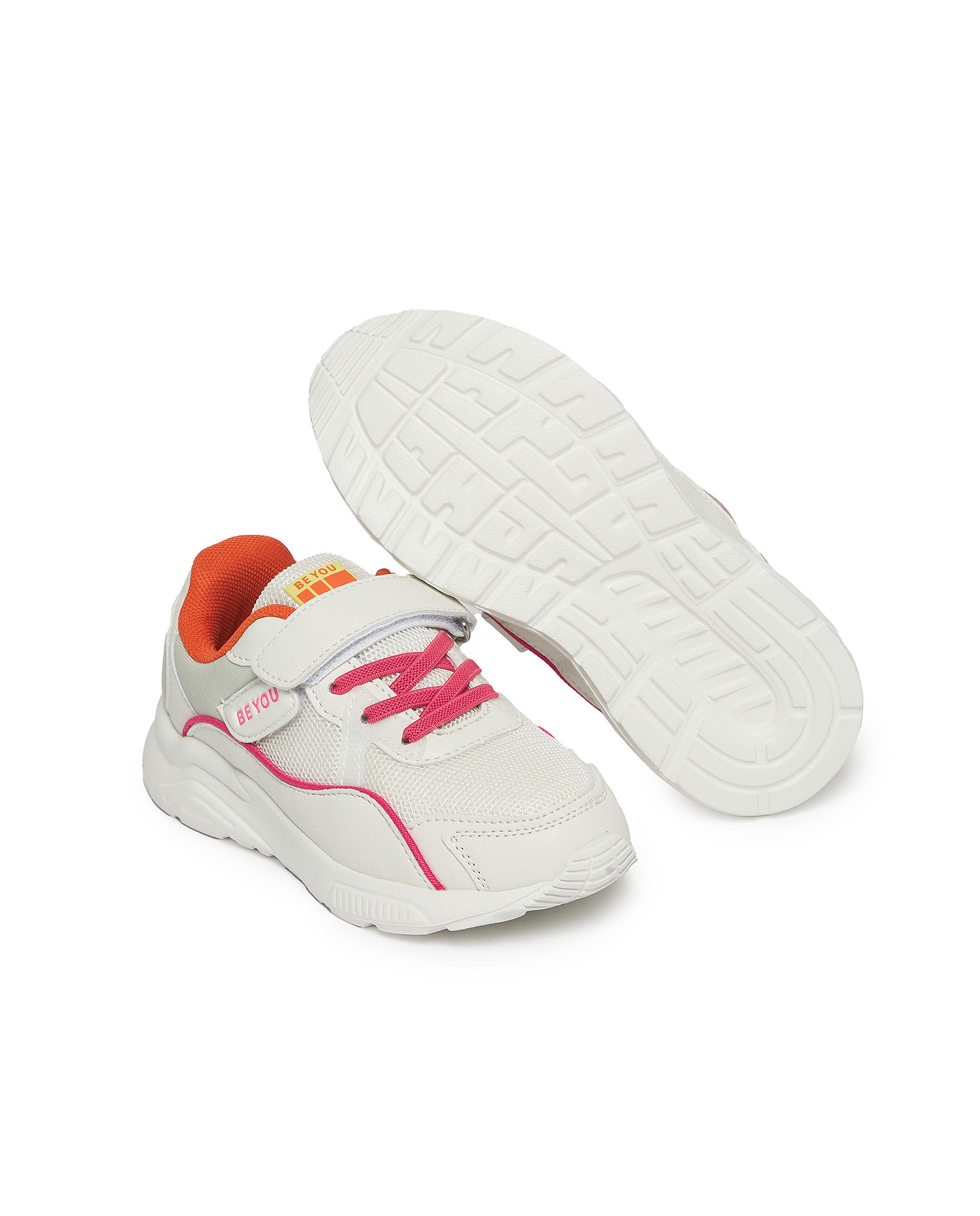 Color Block Sports Shoes with Velcro Strap