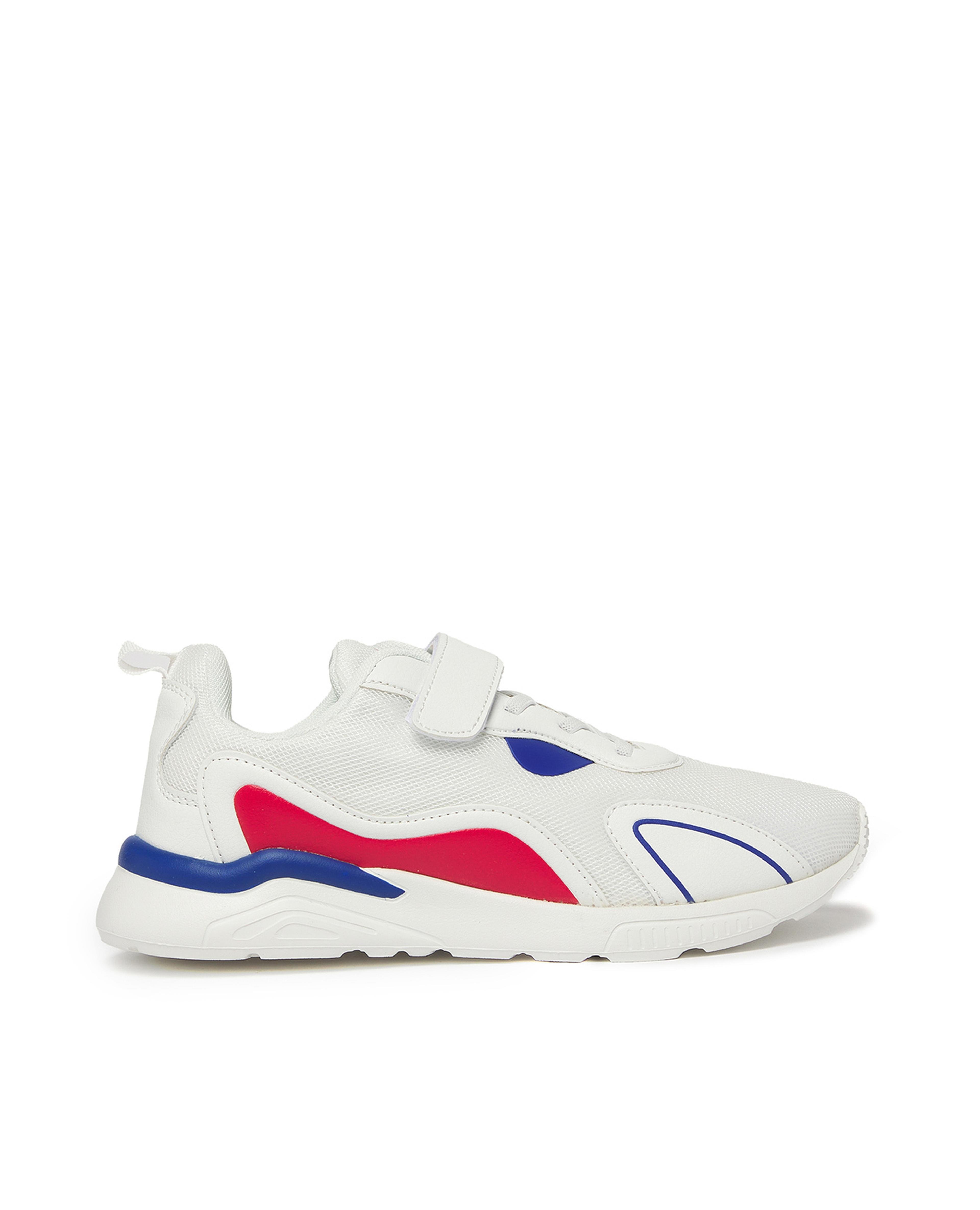 Color Block Sports Shoes with Velcro Strap