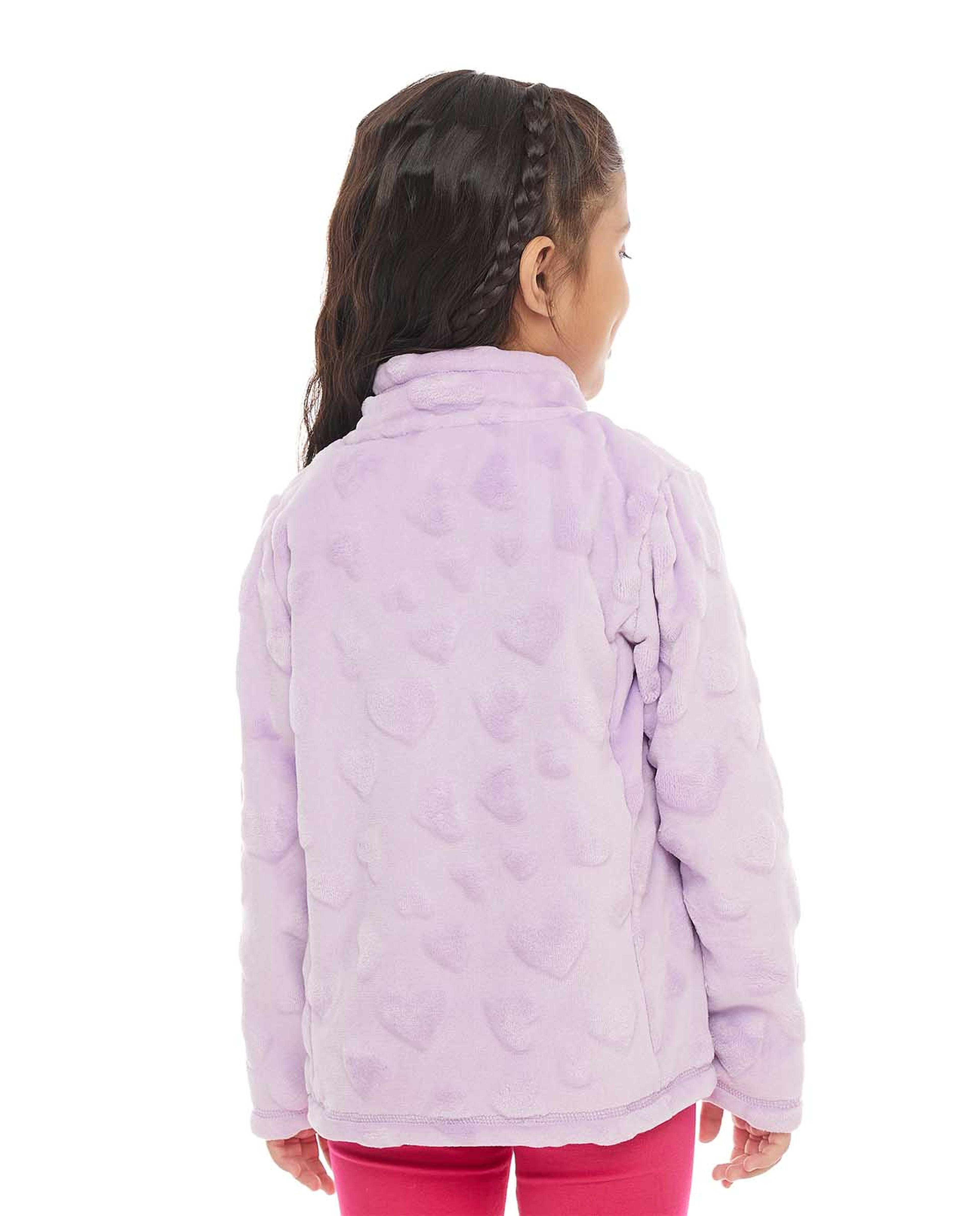 Plush Jacket with Zipper Front