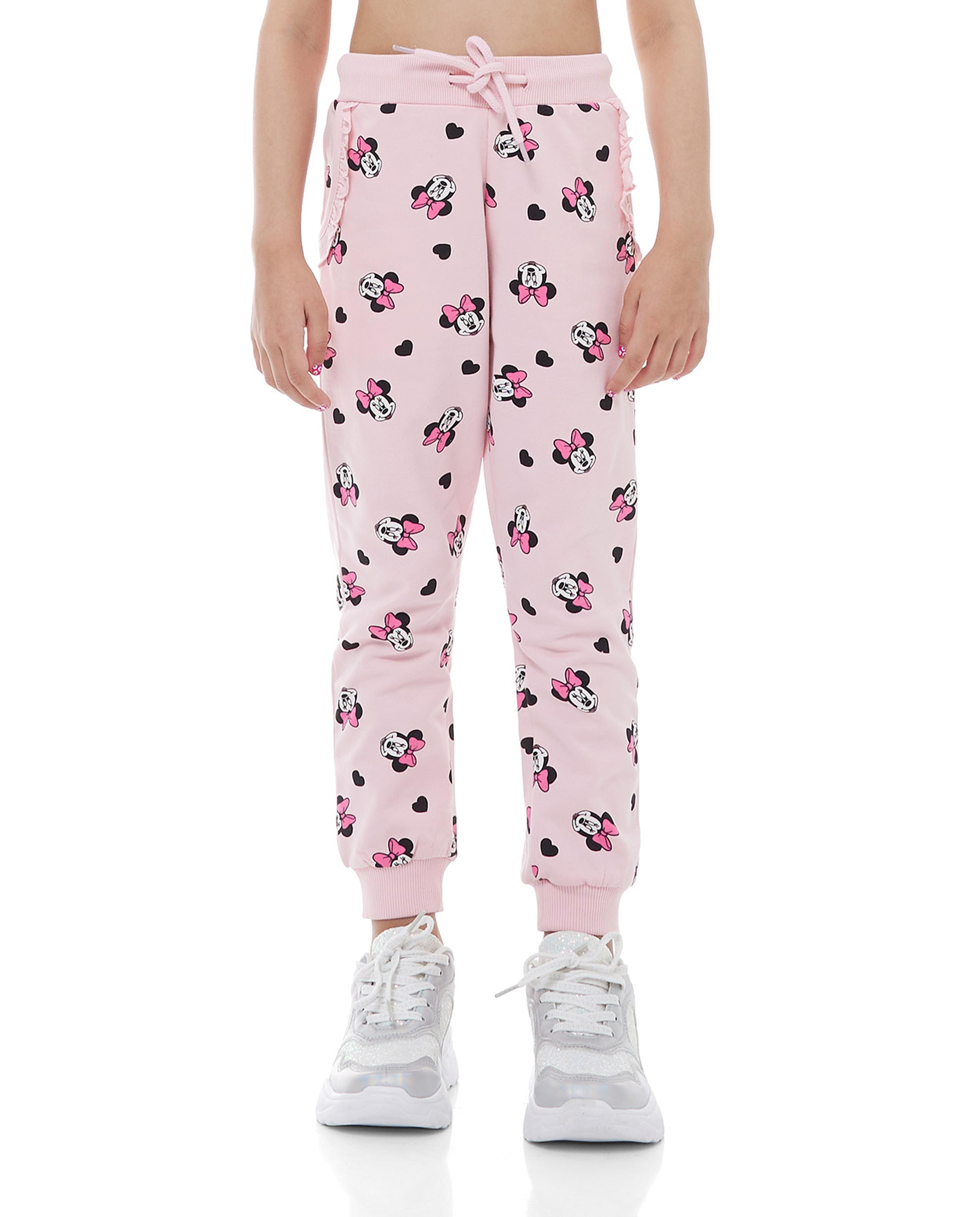 Minnie Mouse Print Hooded Clothing Set