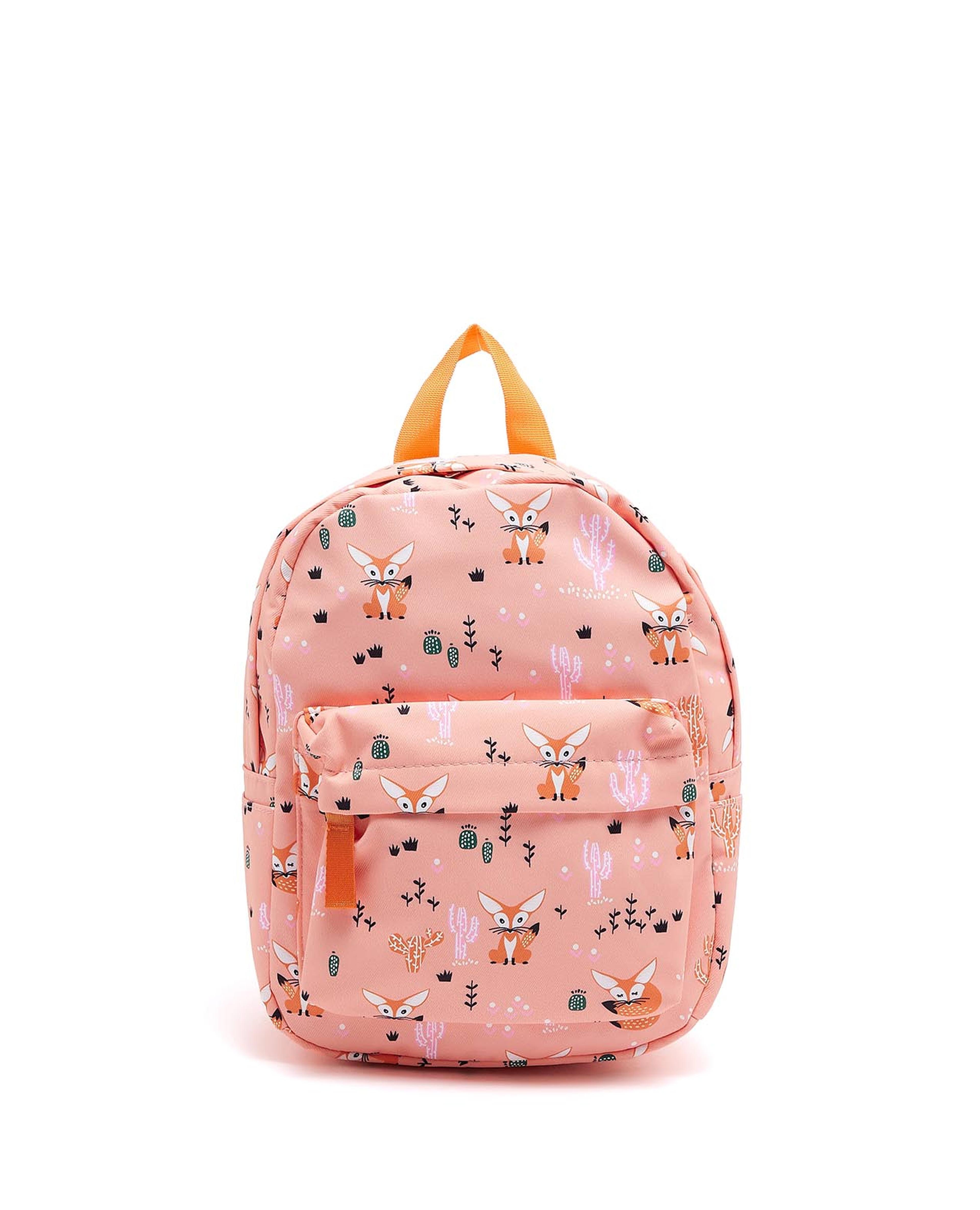 Fox Printed School Backpack