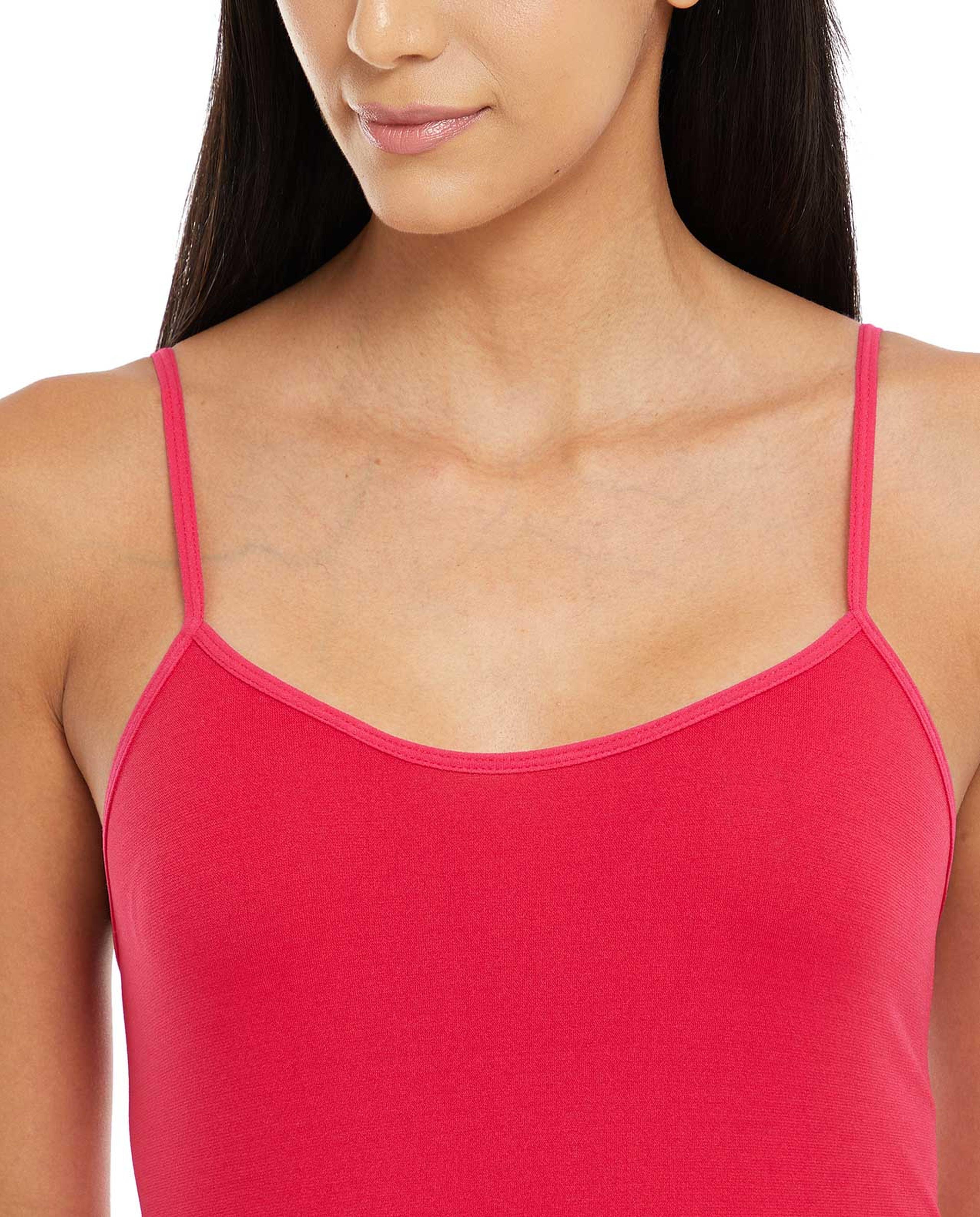 Solid Camisole with Adjustable Straps