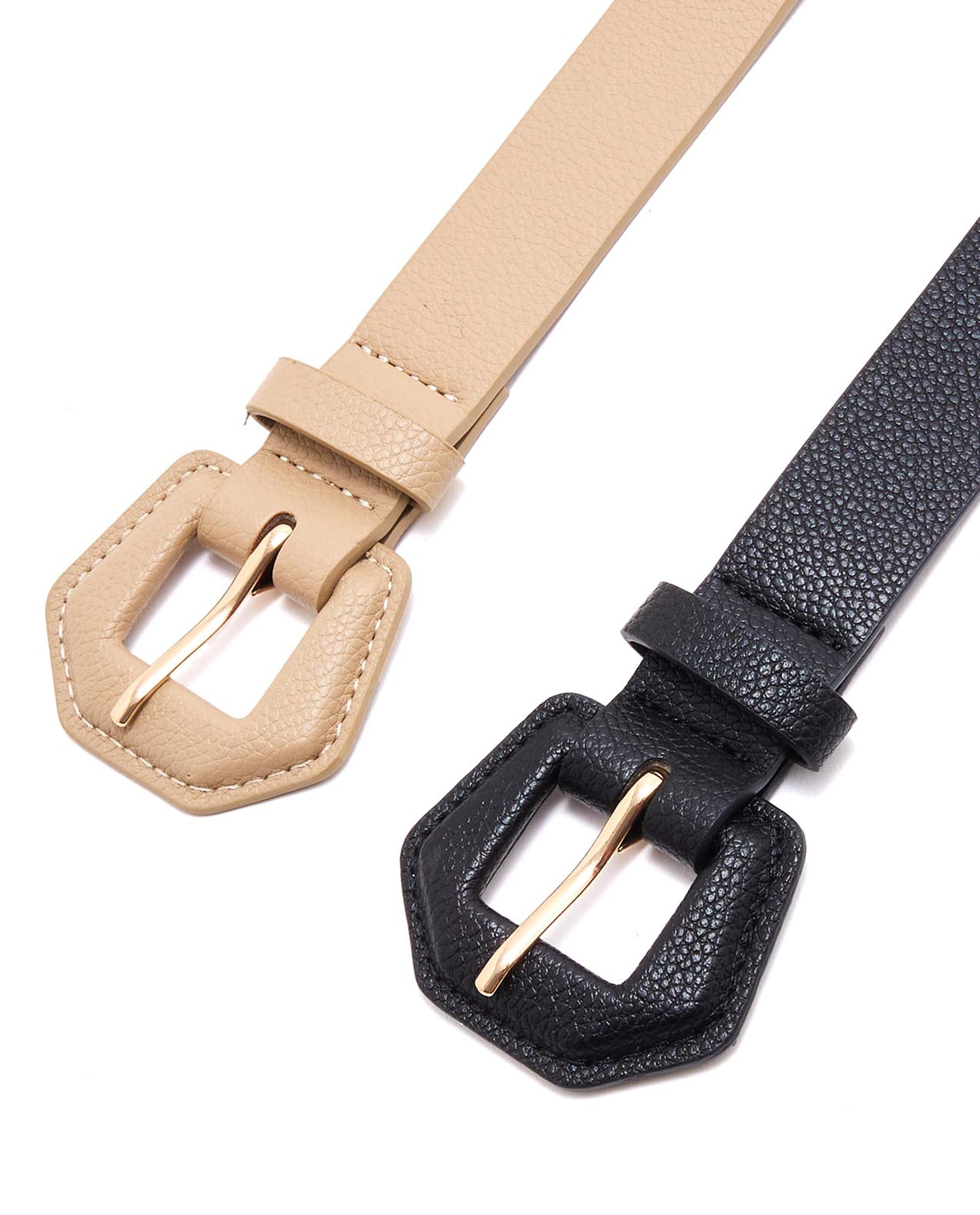 Pack of 2 Buckle Belts