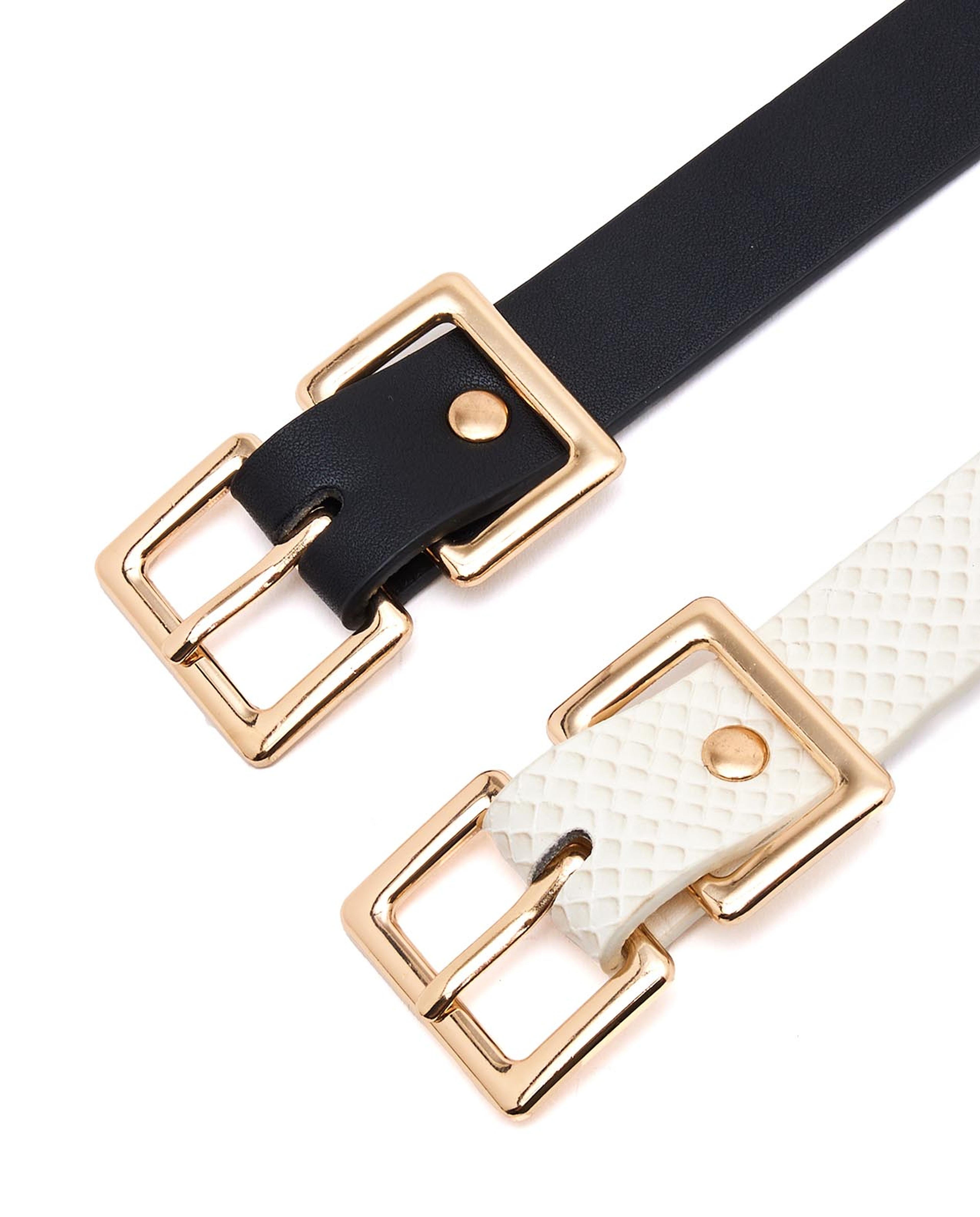 Pack of 2 Buckle Belts