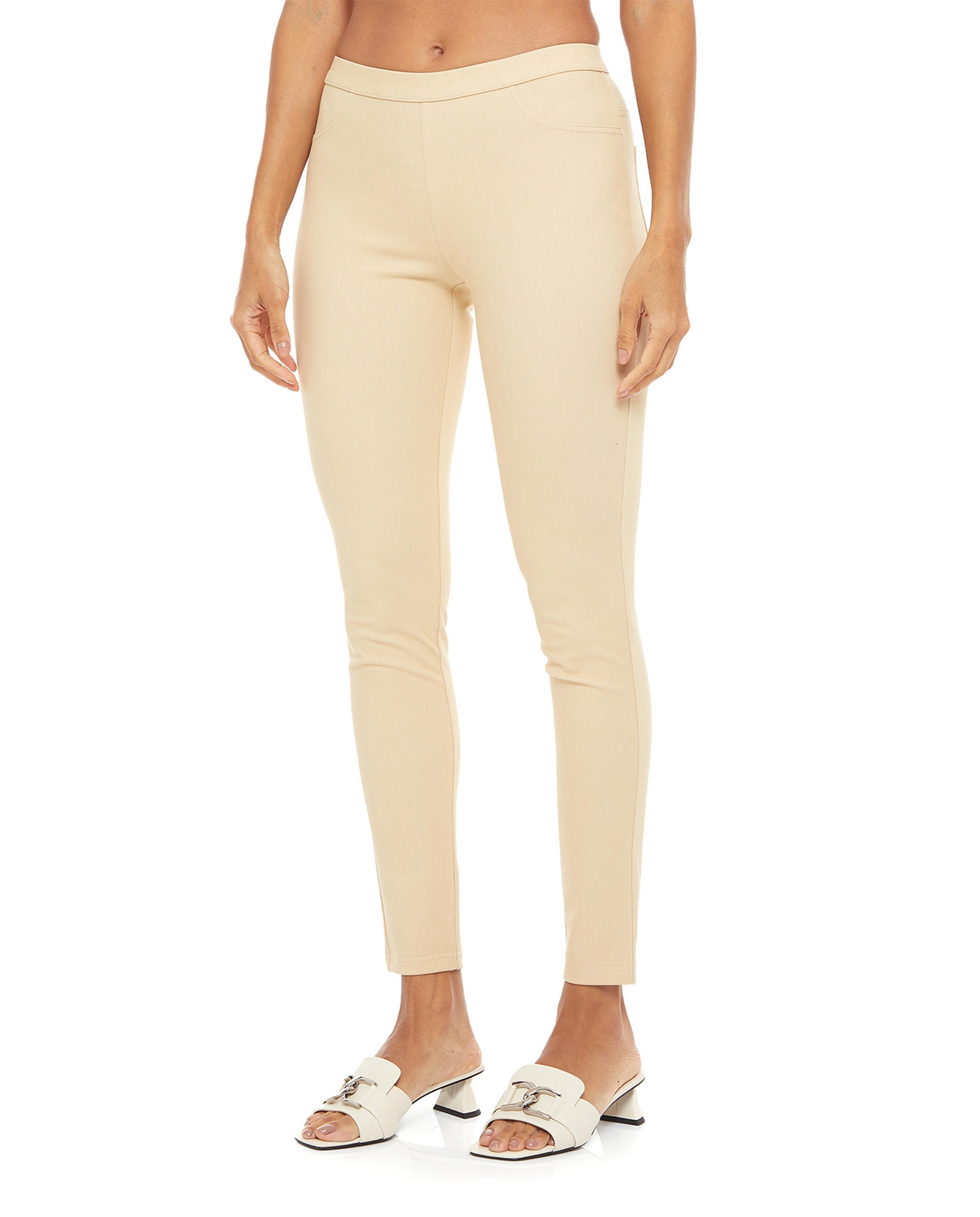 Solid Jeggings with Elastic waist