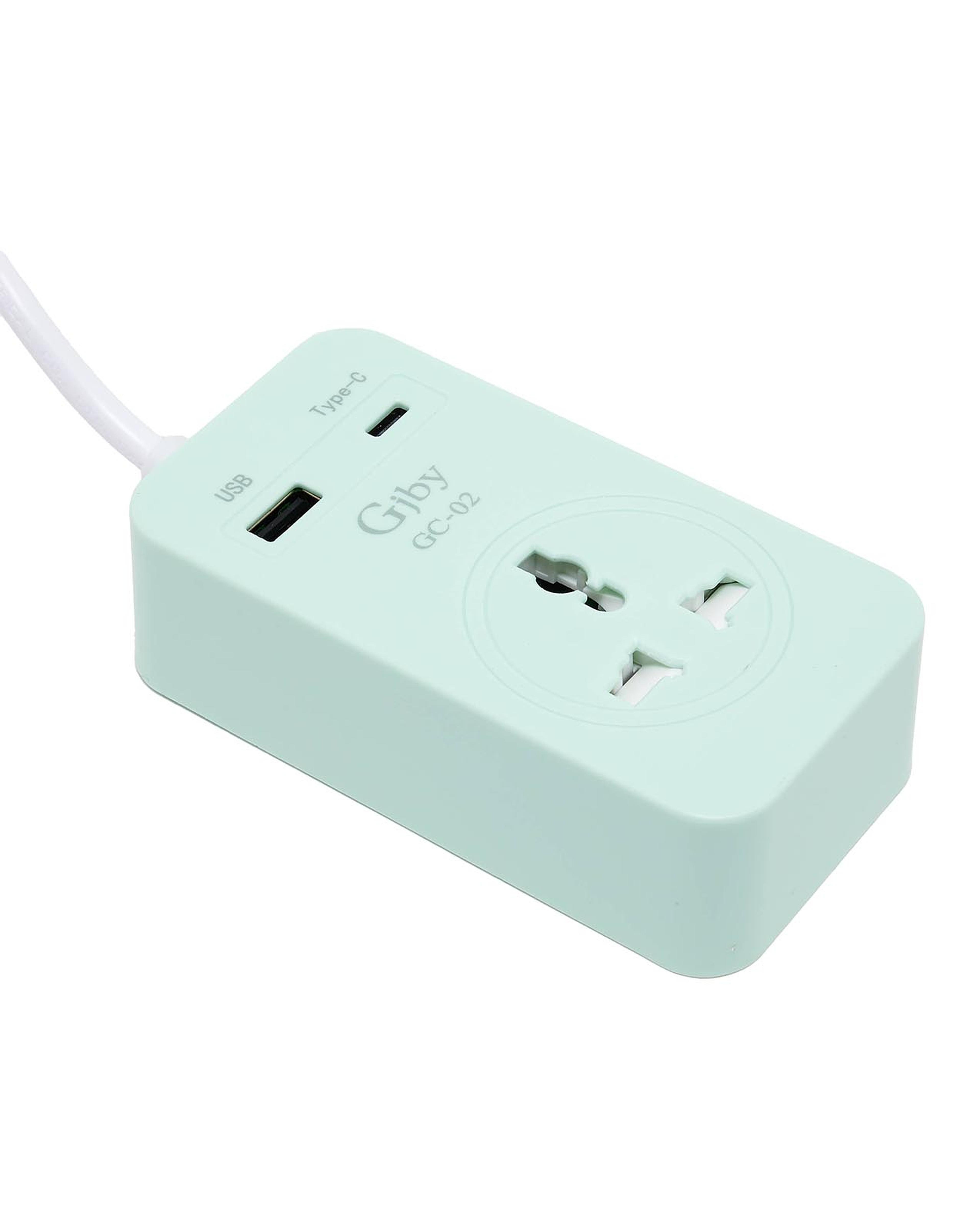 Smart Socket with USB & Type C Charging Ports