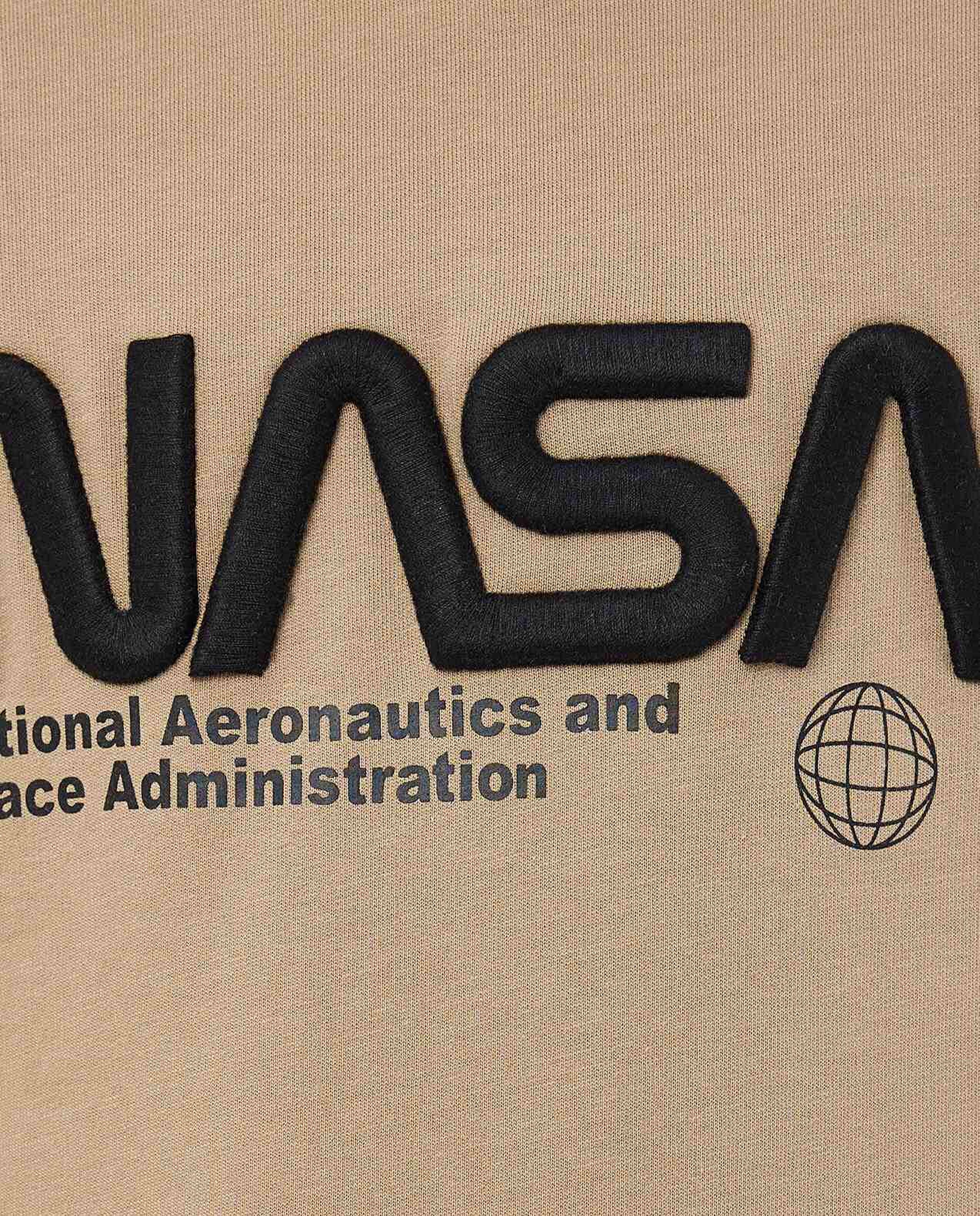 NASA Printed Hoodie with Long Sleeves