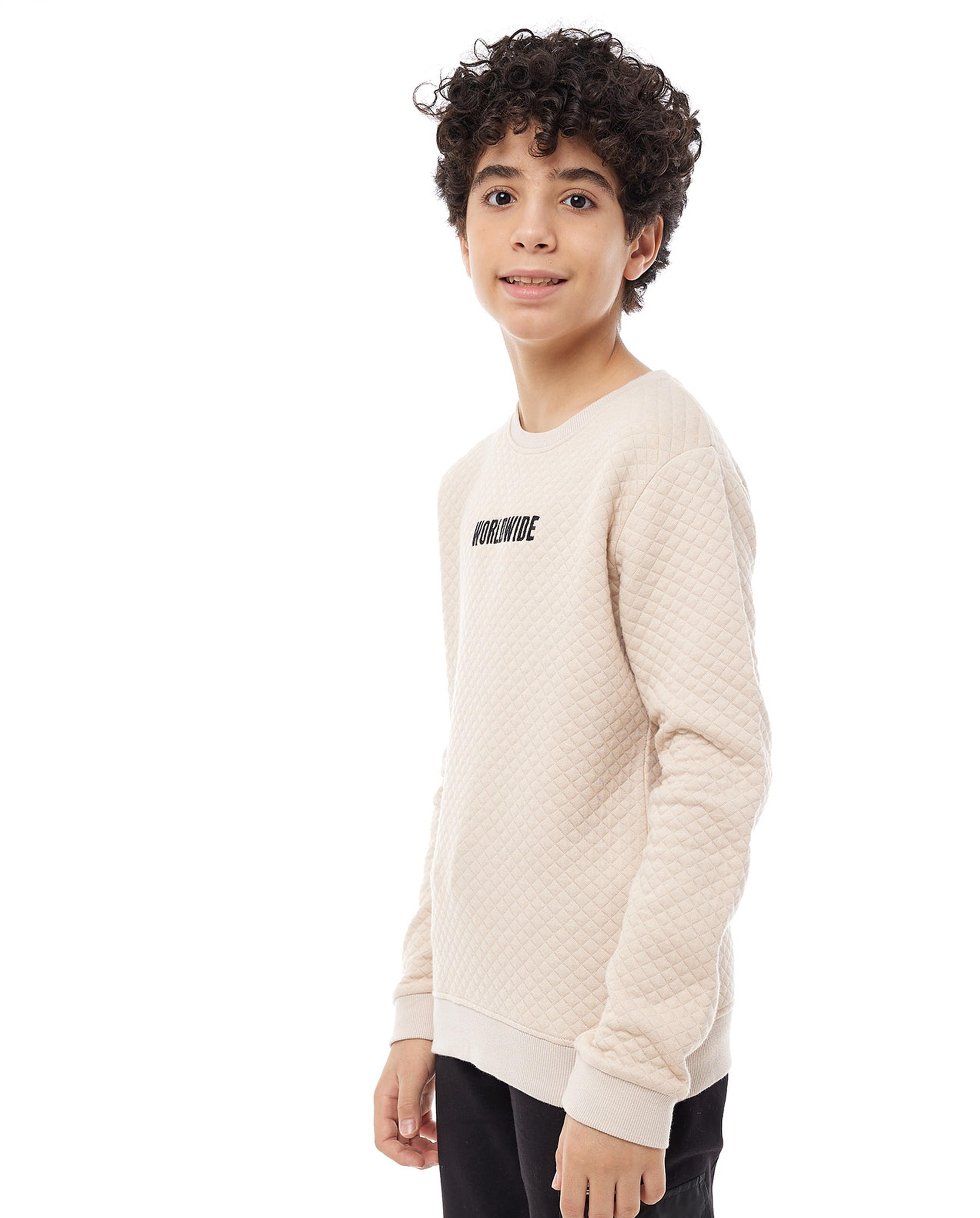 Embroidered Sweatshirt with Long Sleeves