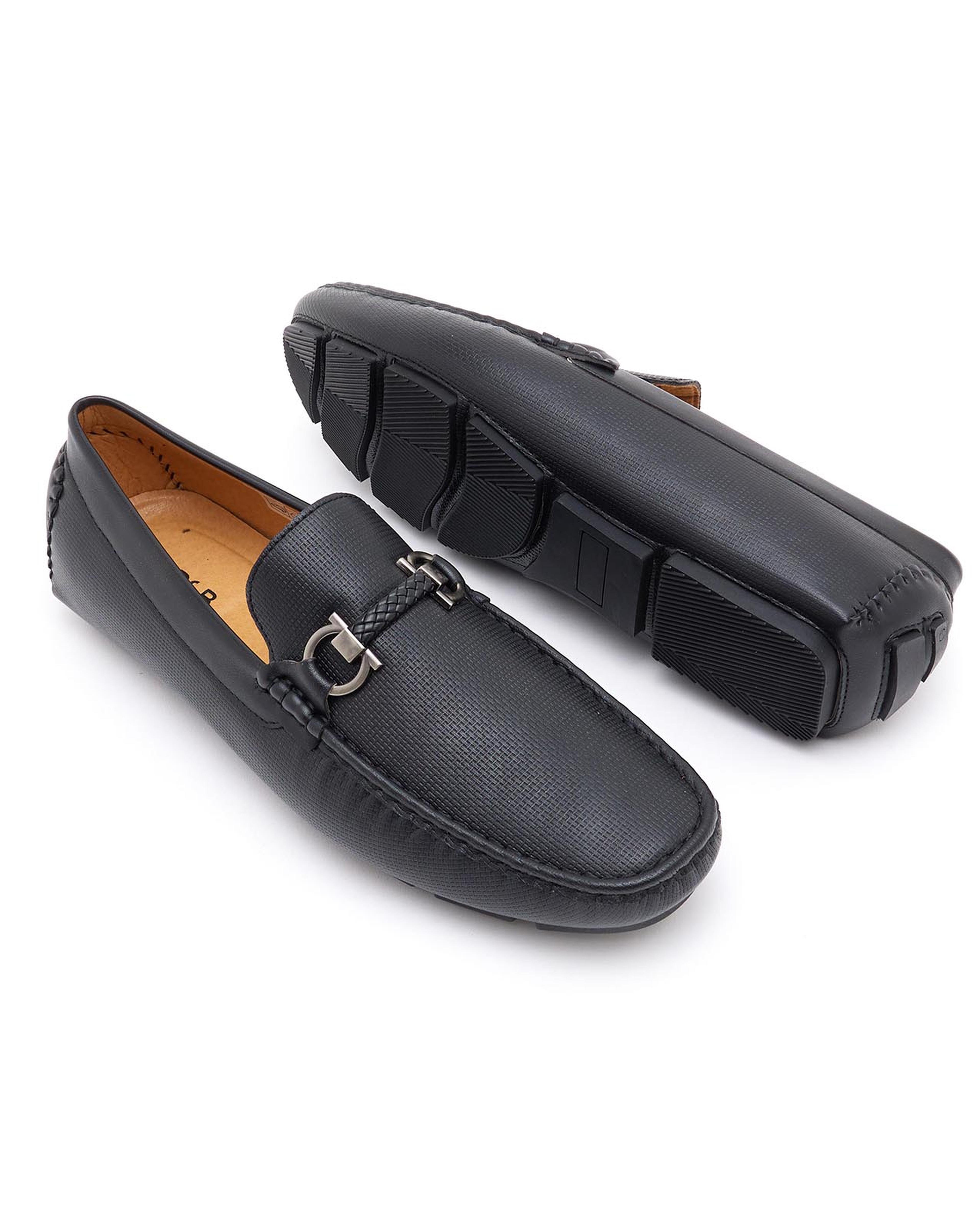 Metal Accent Loafers