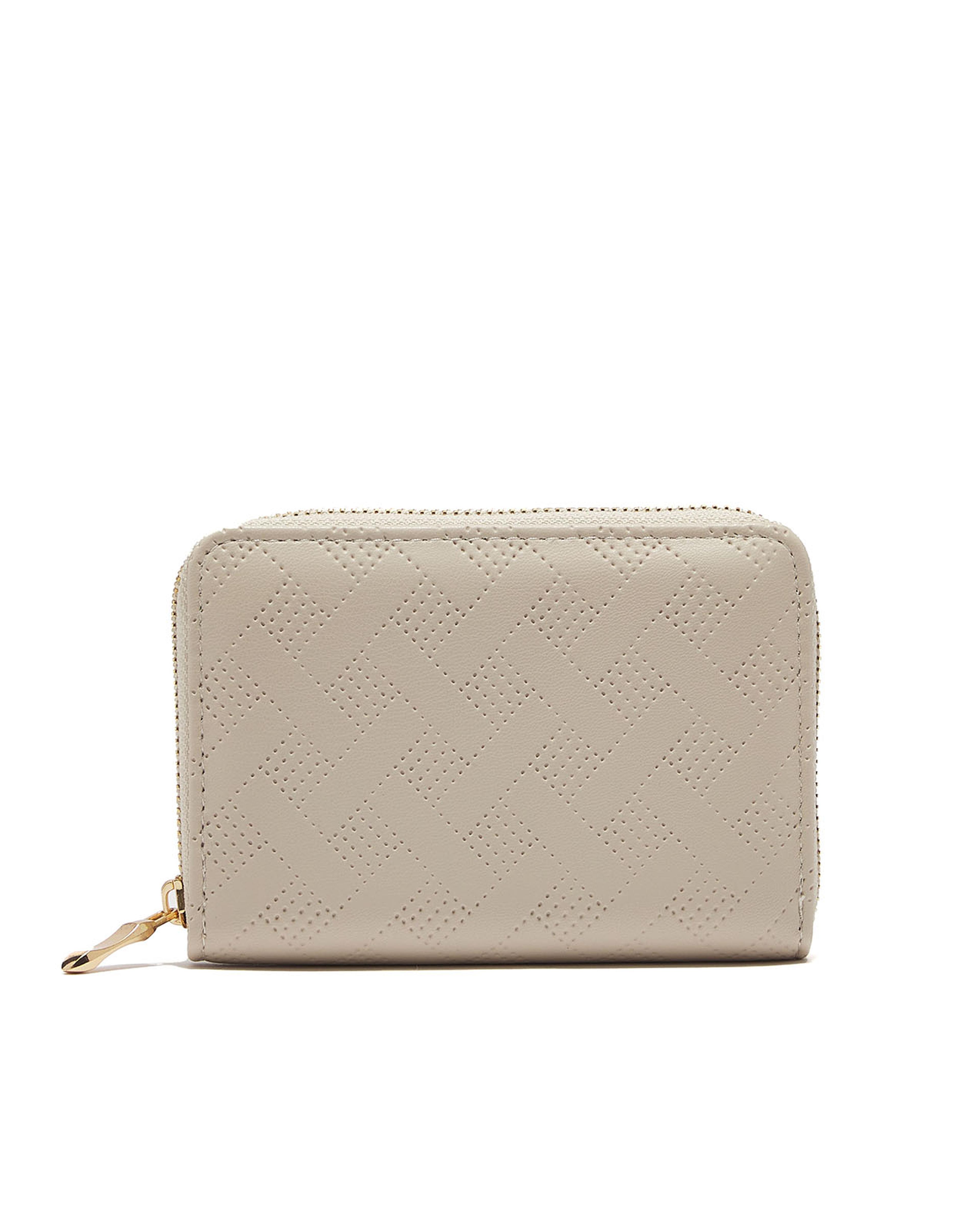 Textured Zip Around Wallet