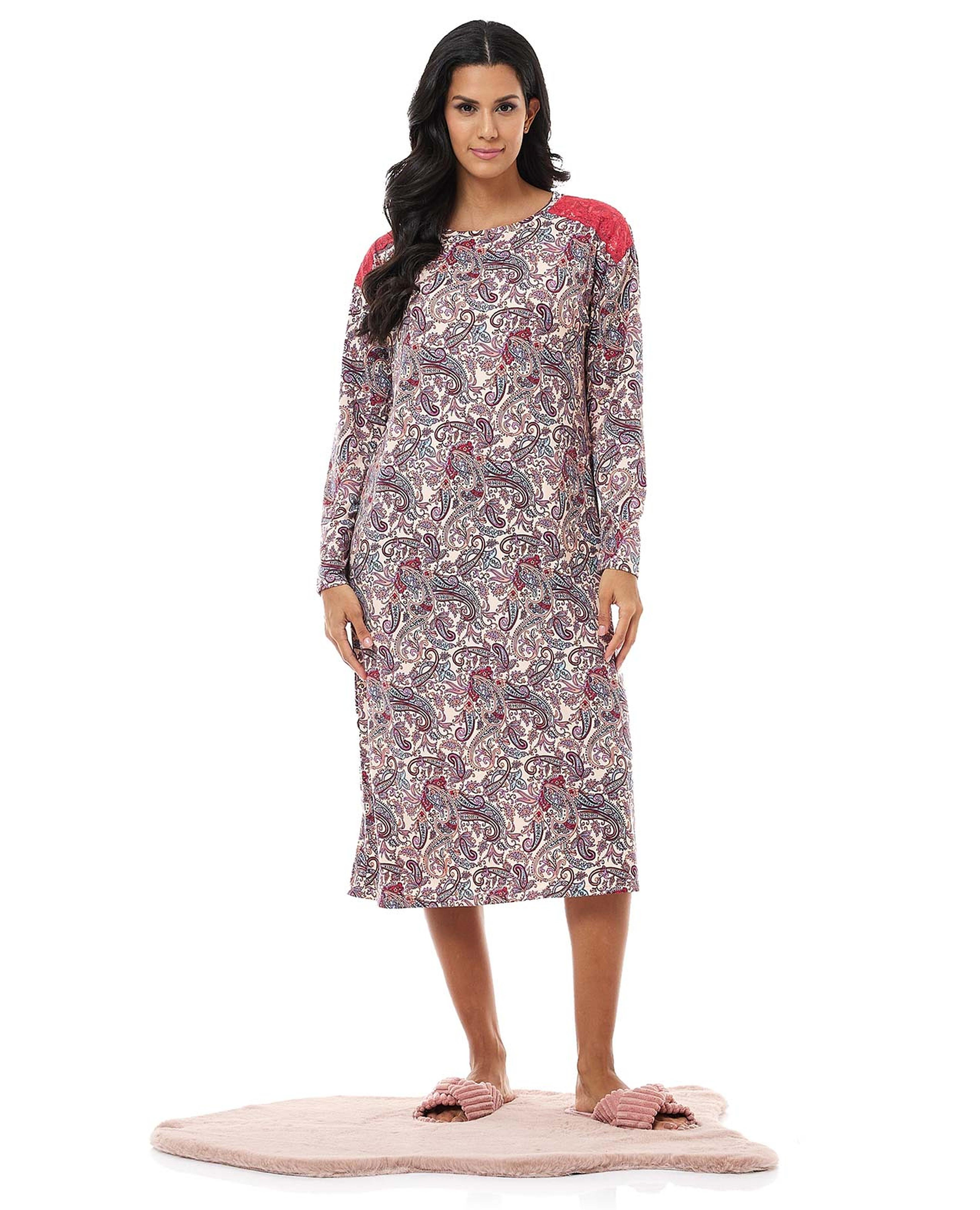 Paisley Patterned Nightgown