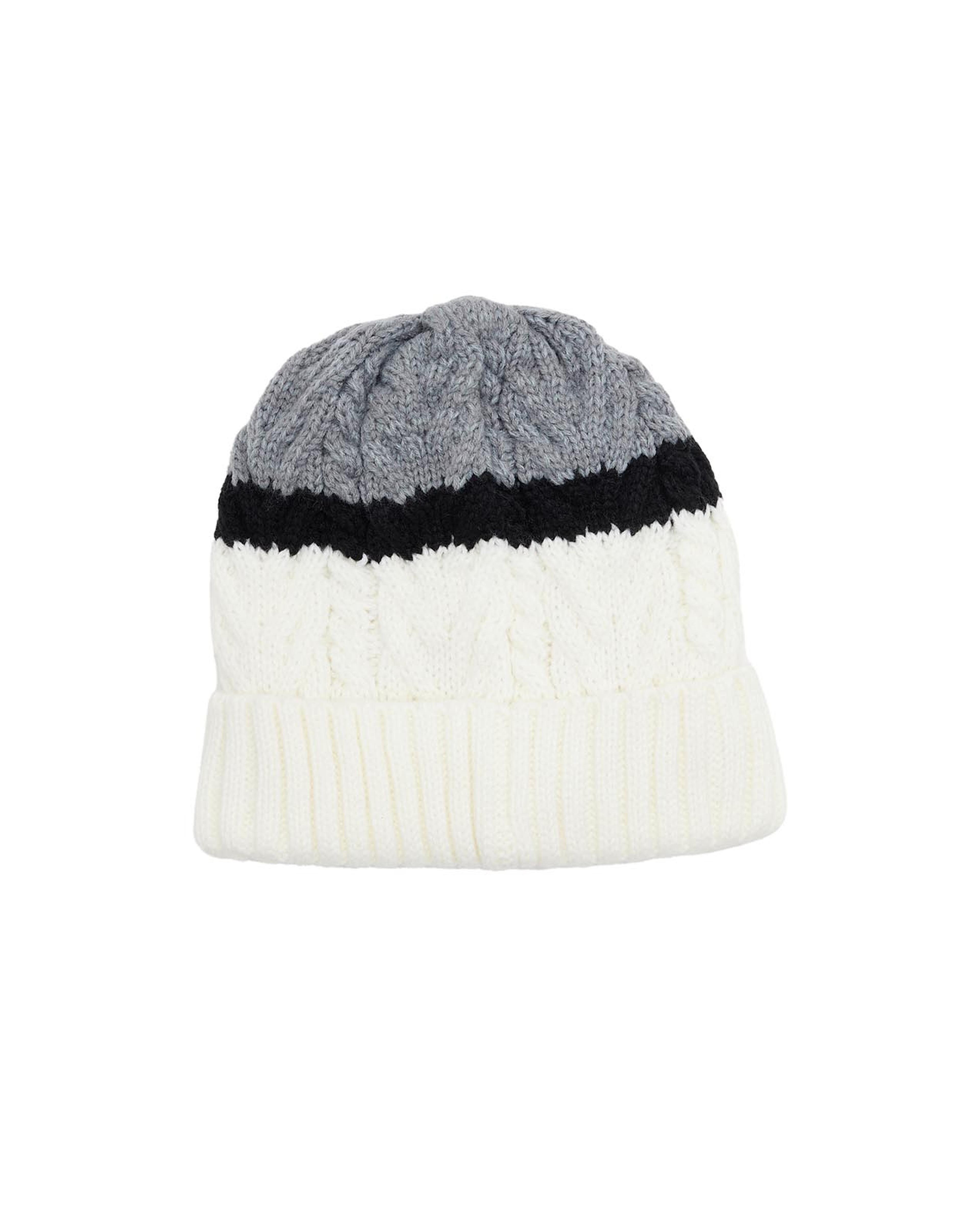Color Block Knitted Beanie