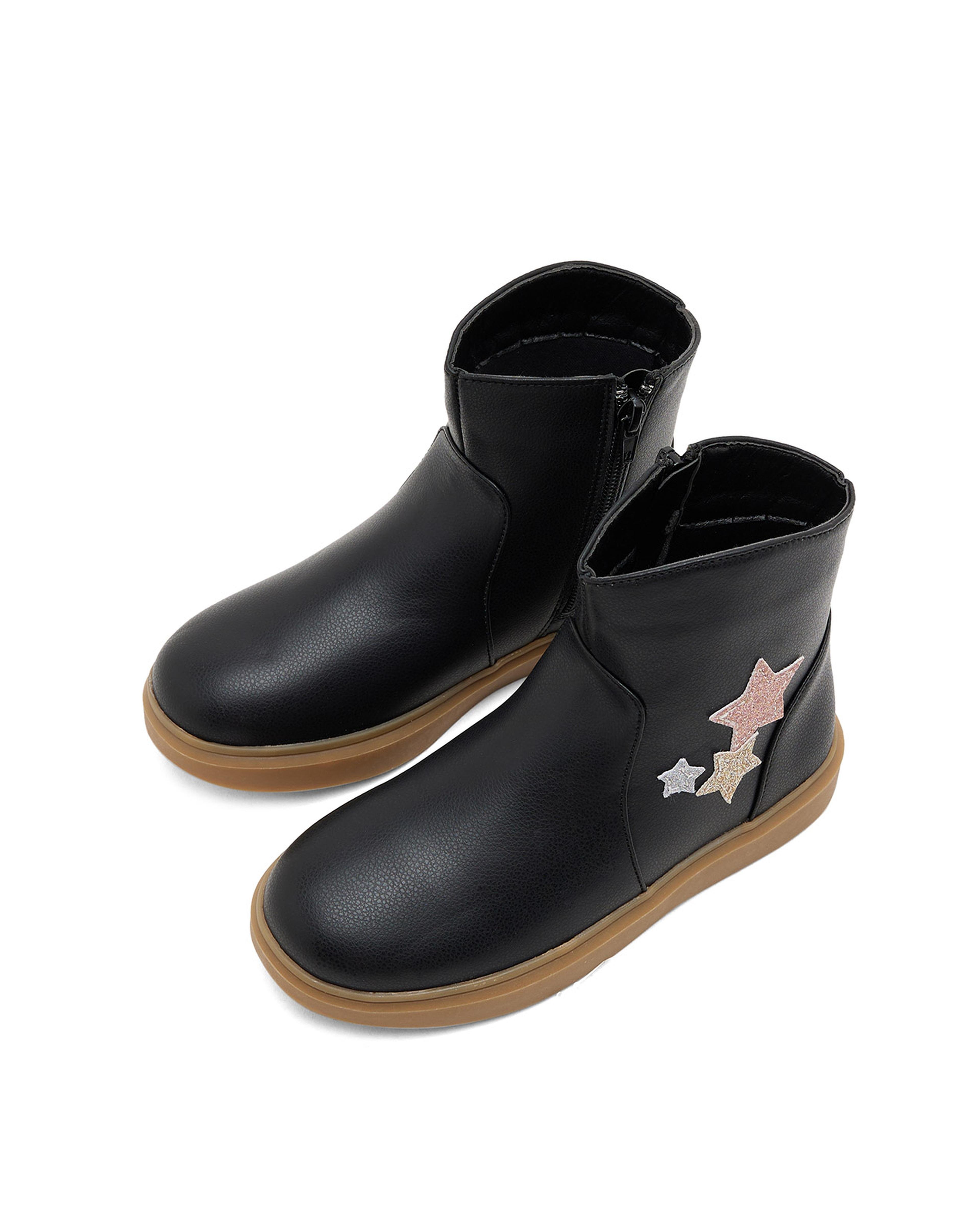 Star Applique Ankle Boots