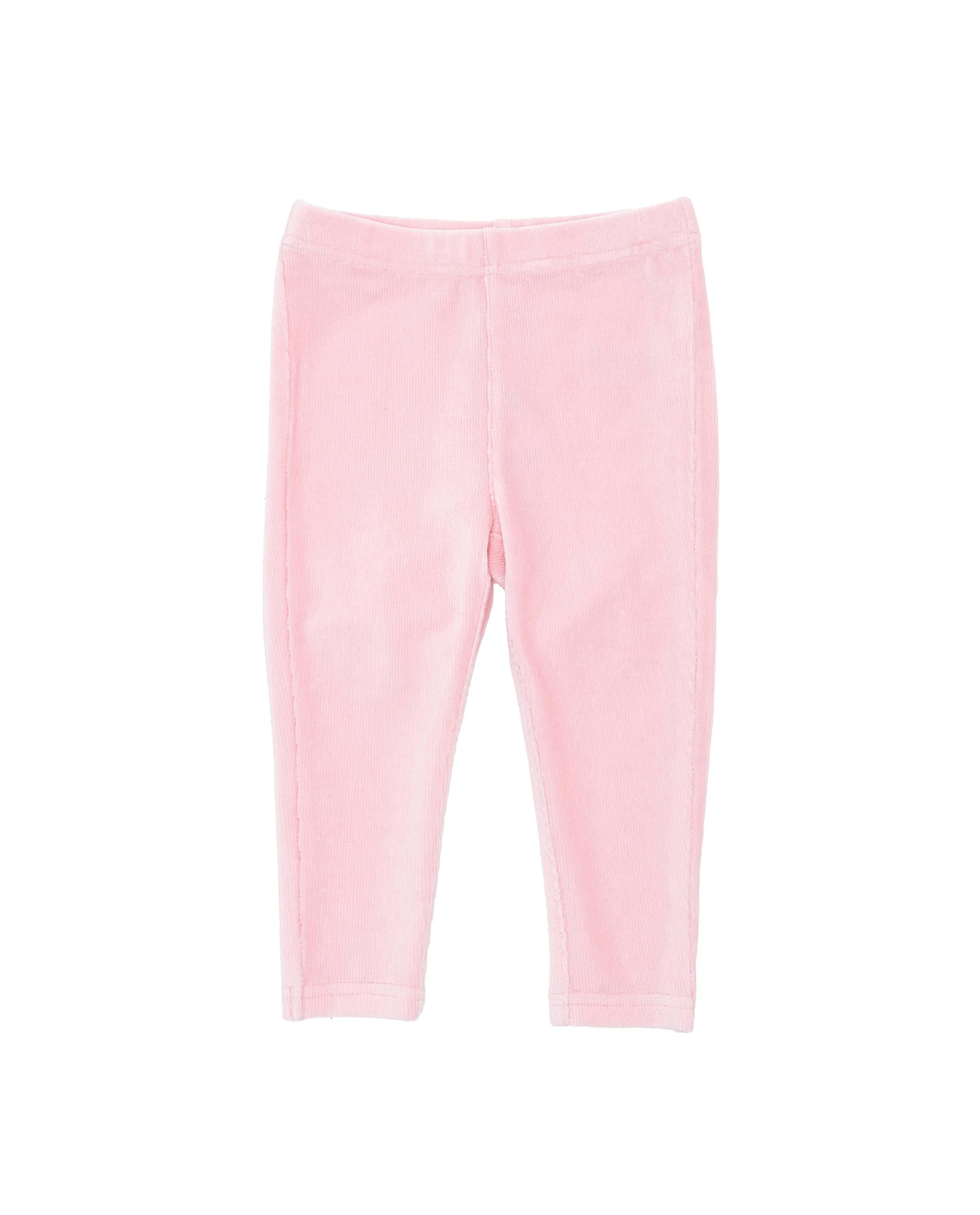 Solid Knitted Pants with Elastic Waist