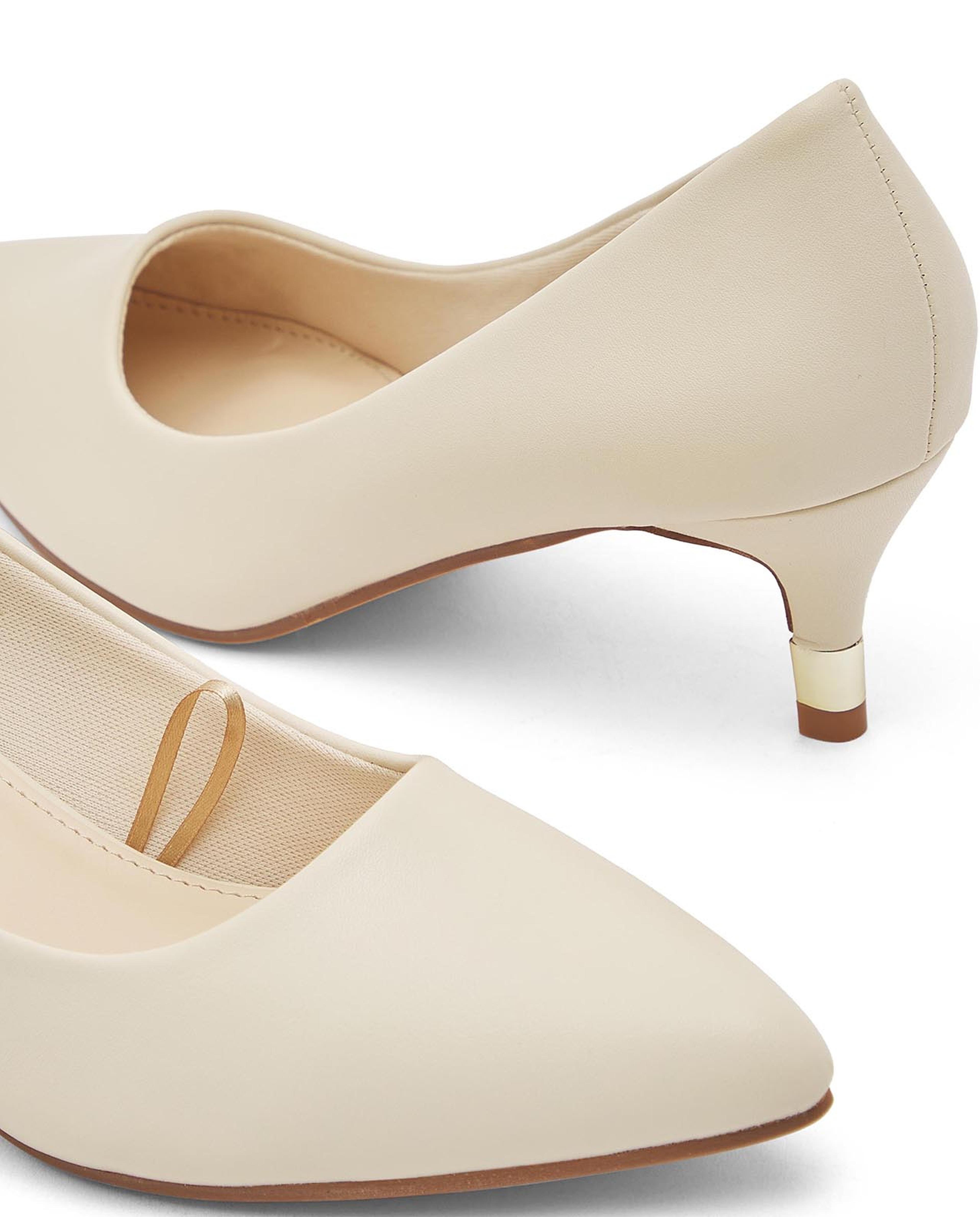 Solid Almond Toe Pumps