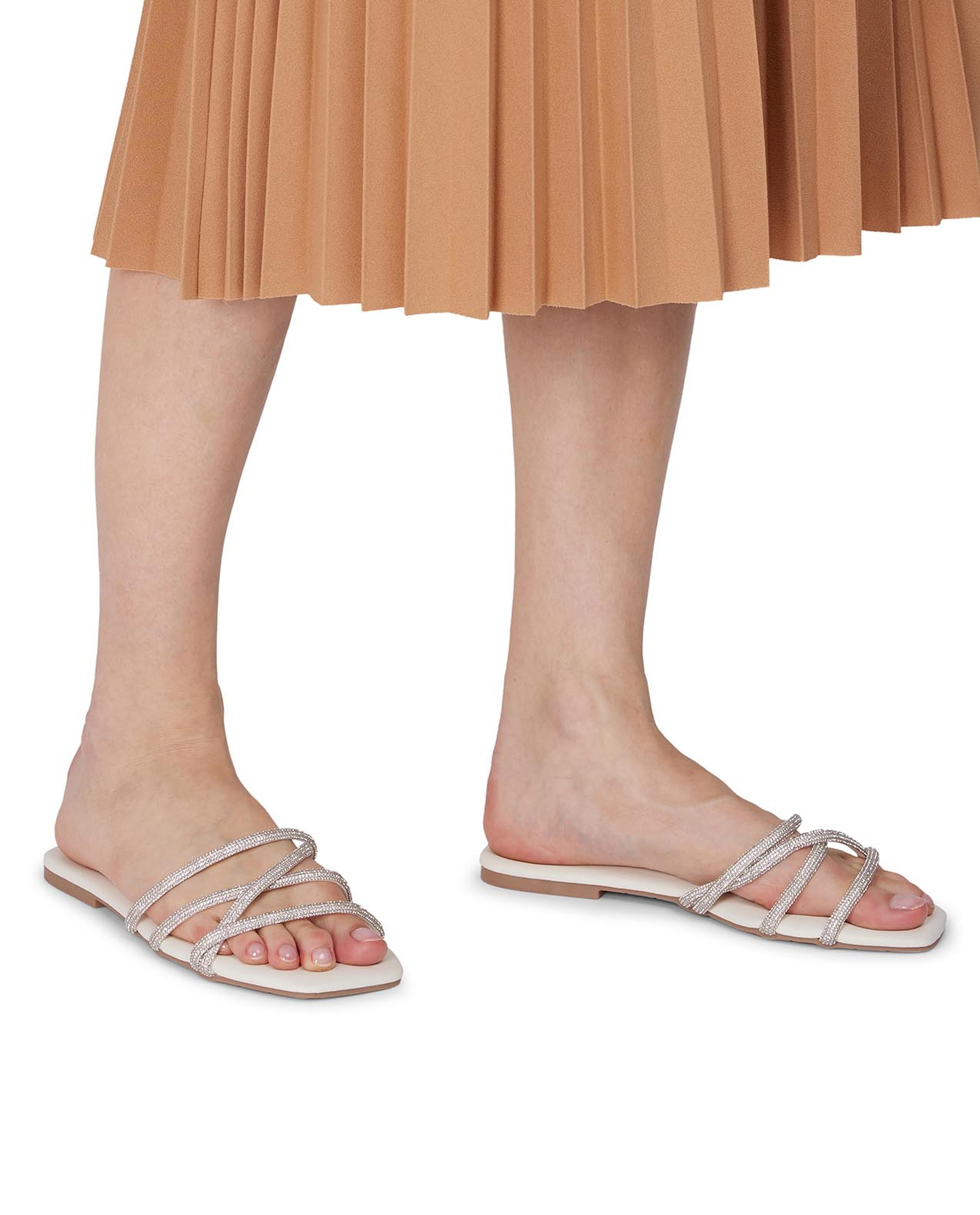 Embellished Flat Sandals
