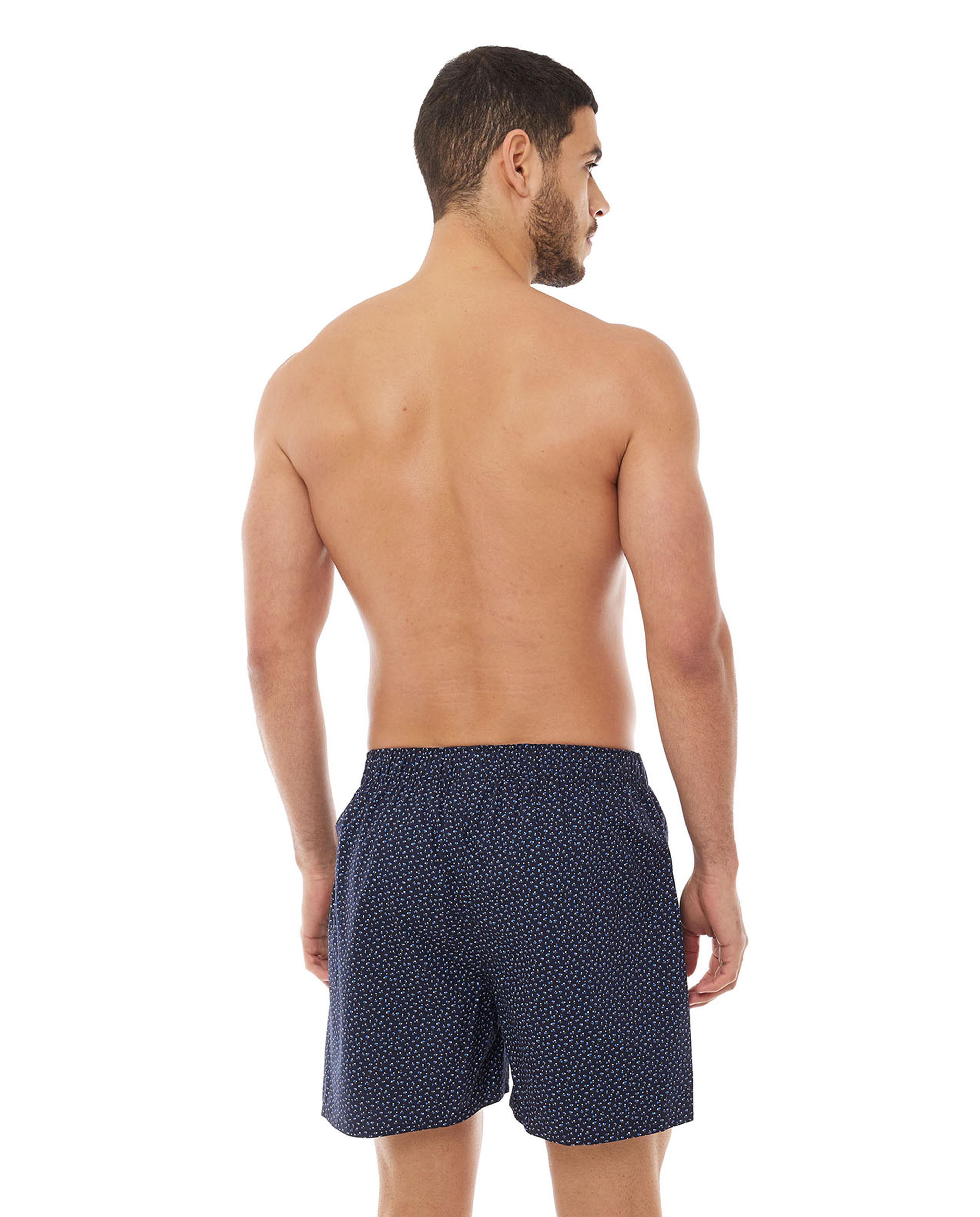 Printed Boxer Shorts with Elastic Waist