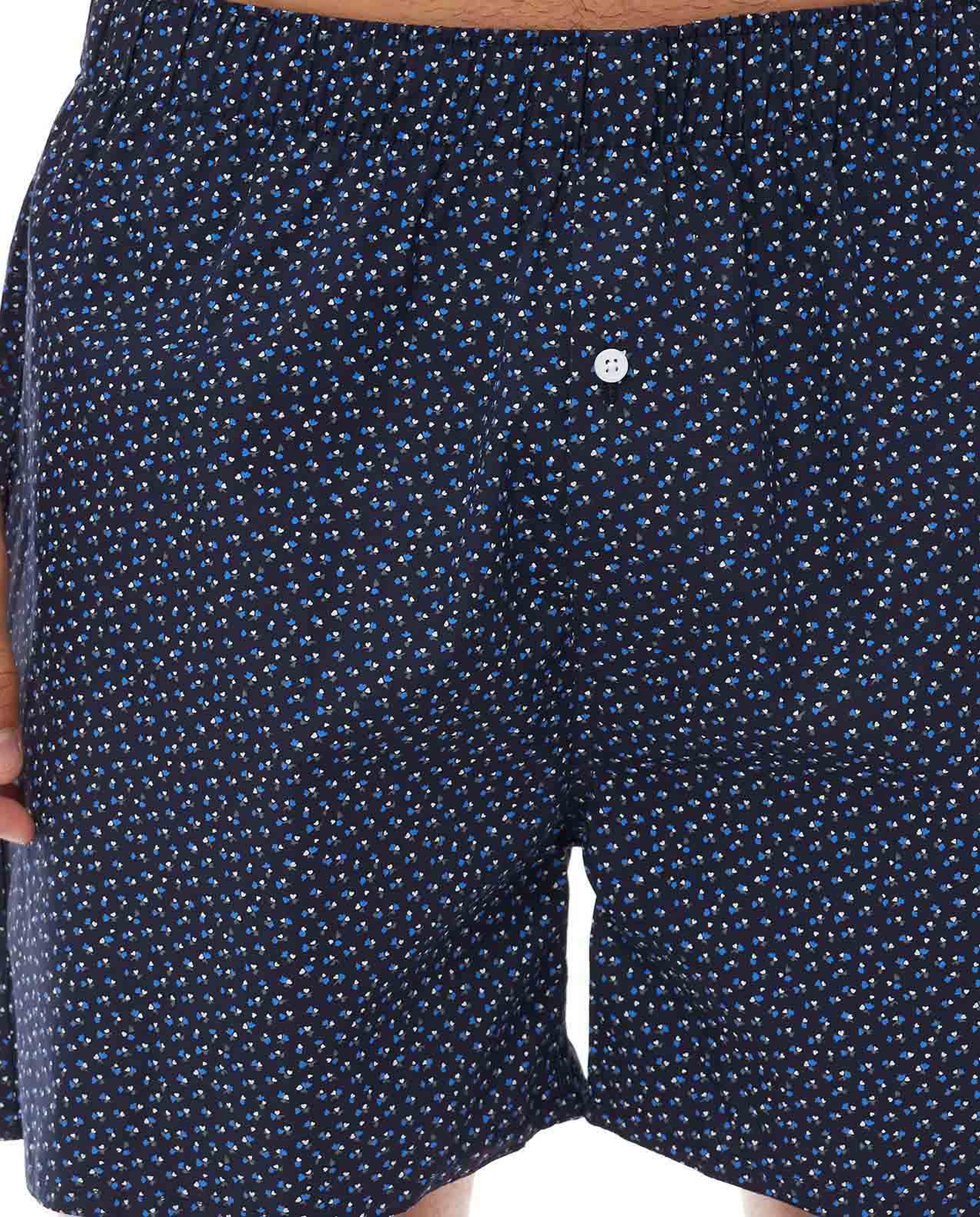 Printed Boxer Shorts with Elastic Waist