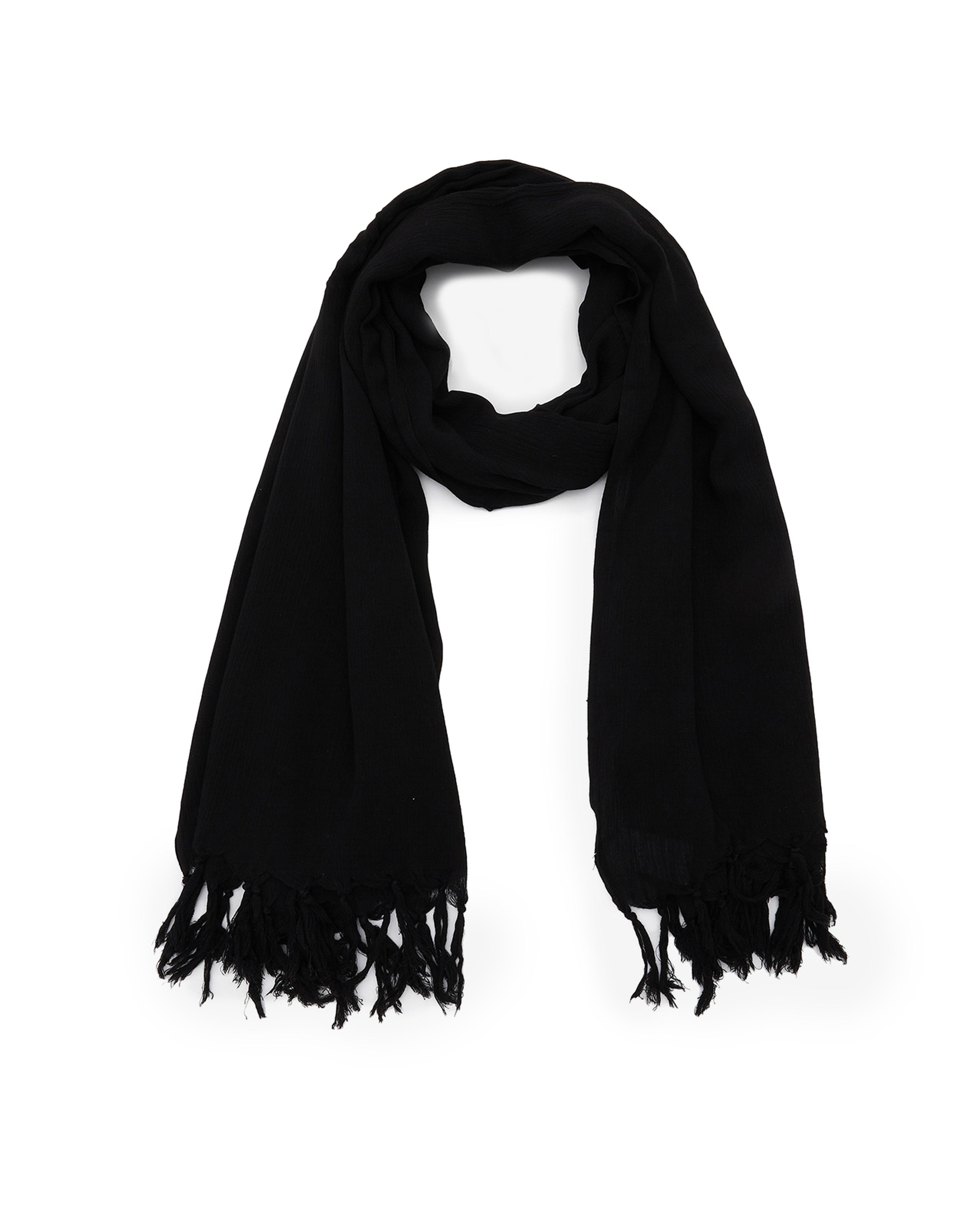 Crinkle Tasseled Scarf