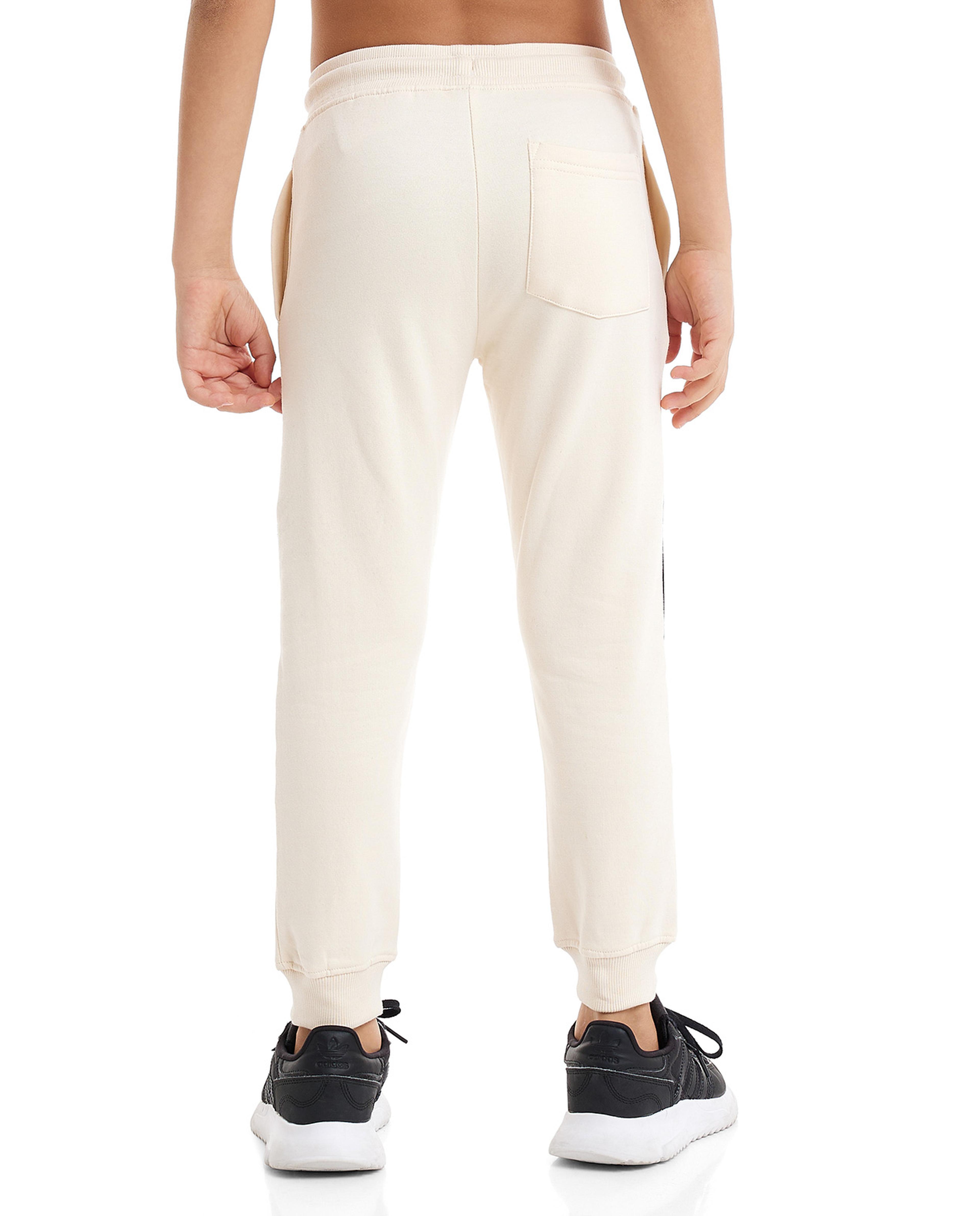 Color Block Joggers with Drawstring Waist