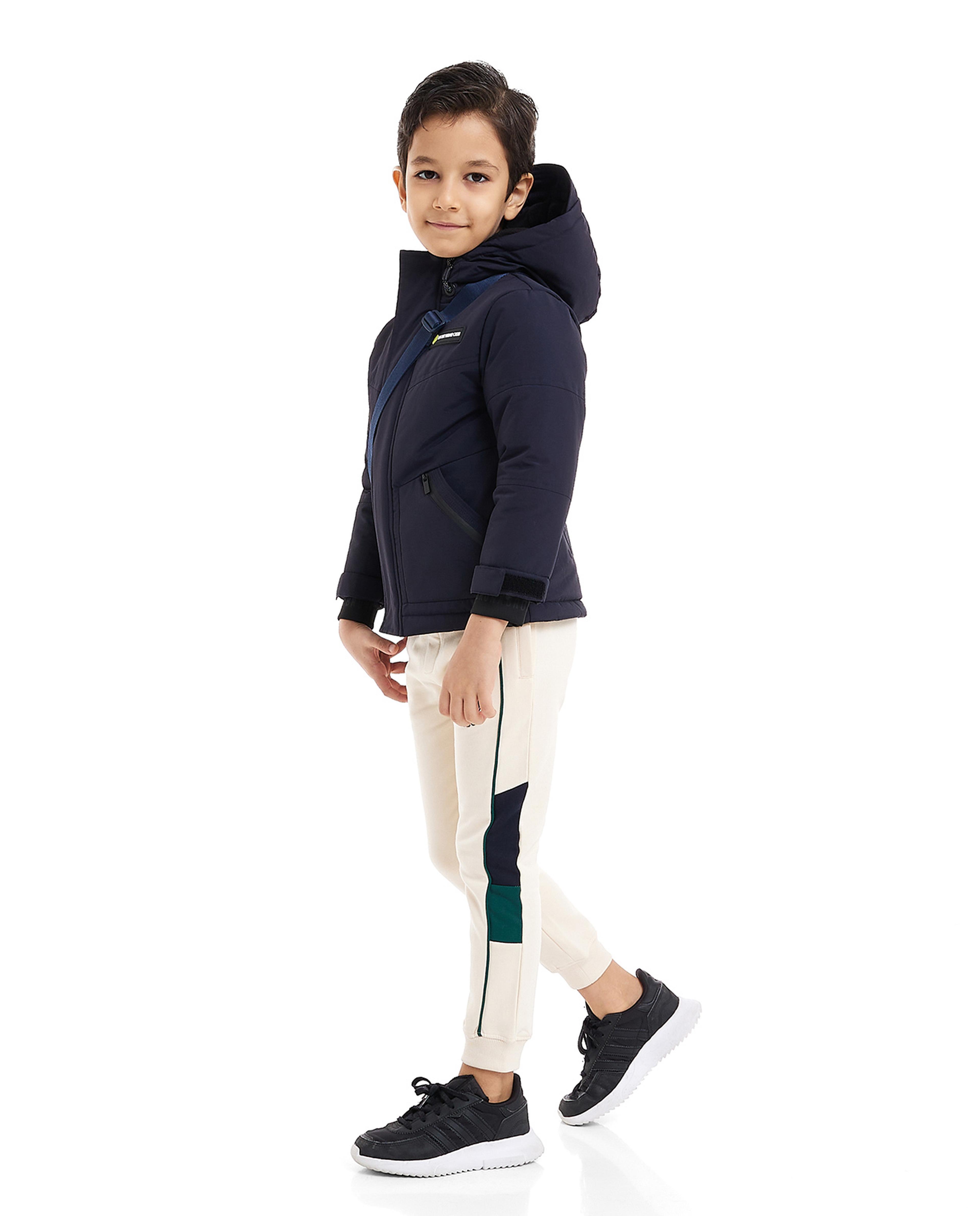 Color Block Joggers with Drawstring Waist