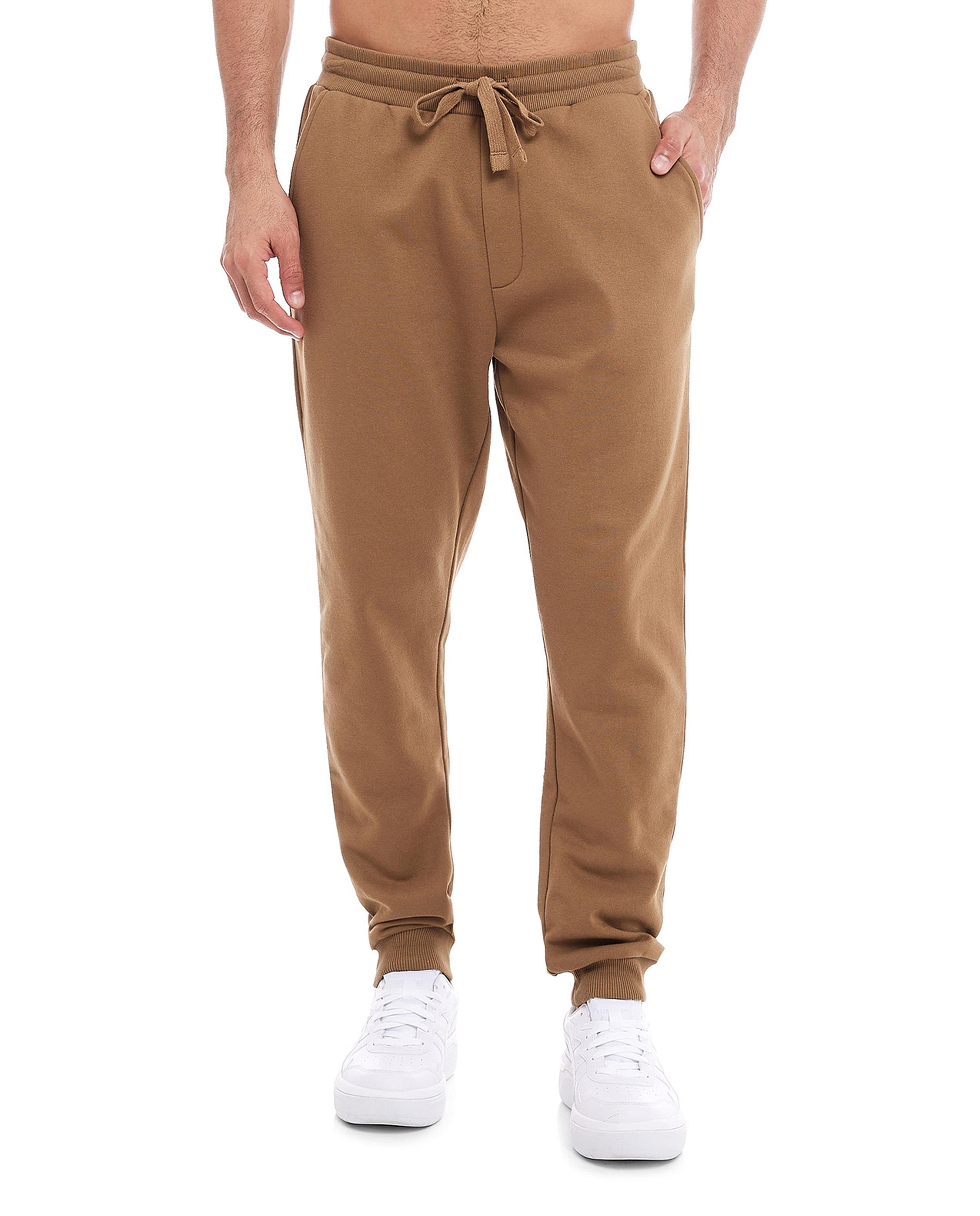 Solid Knit Joggers with Drawstring Waist