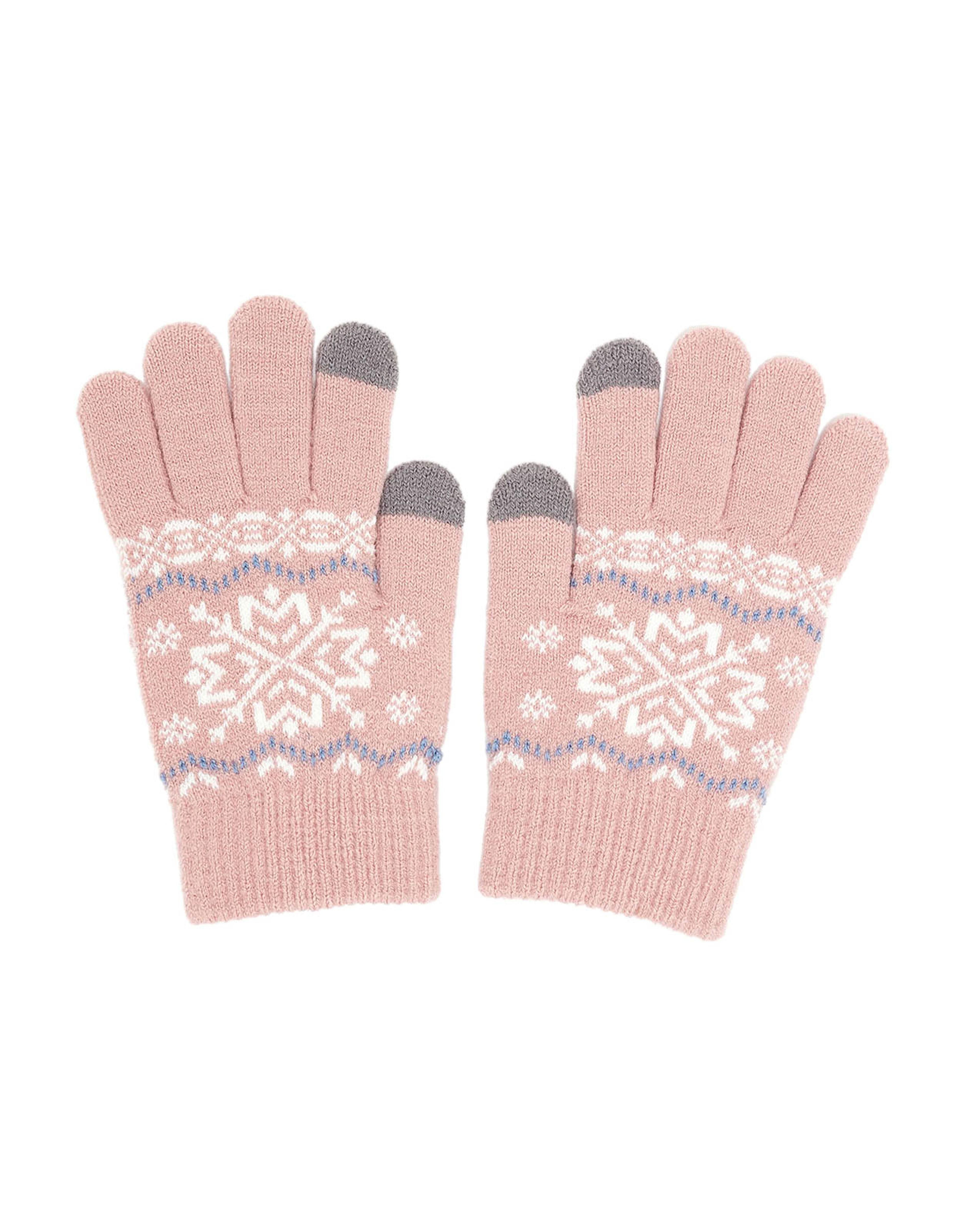 Patterned Knit Gloves