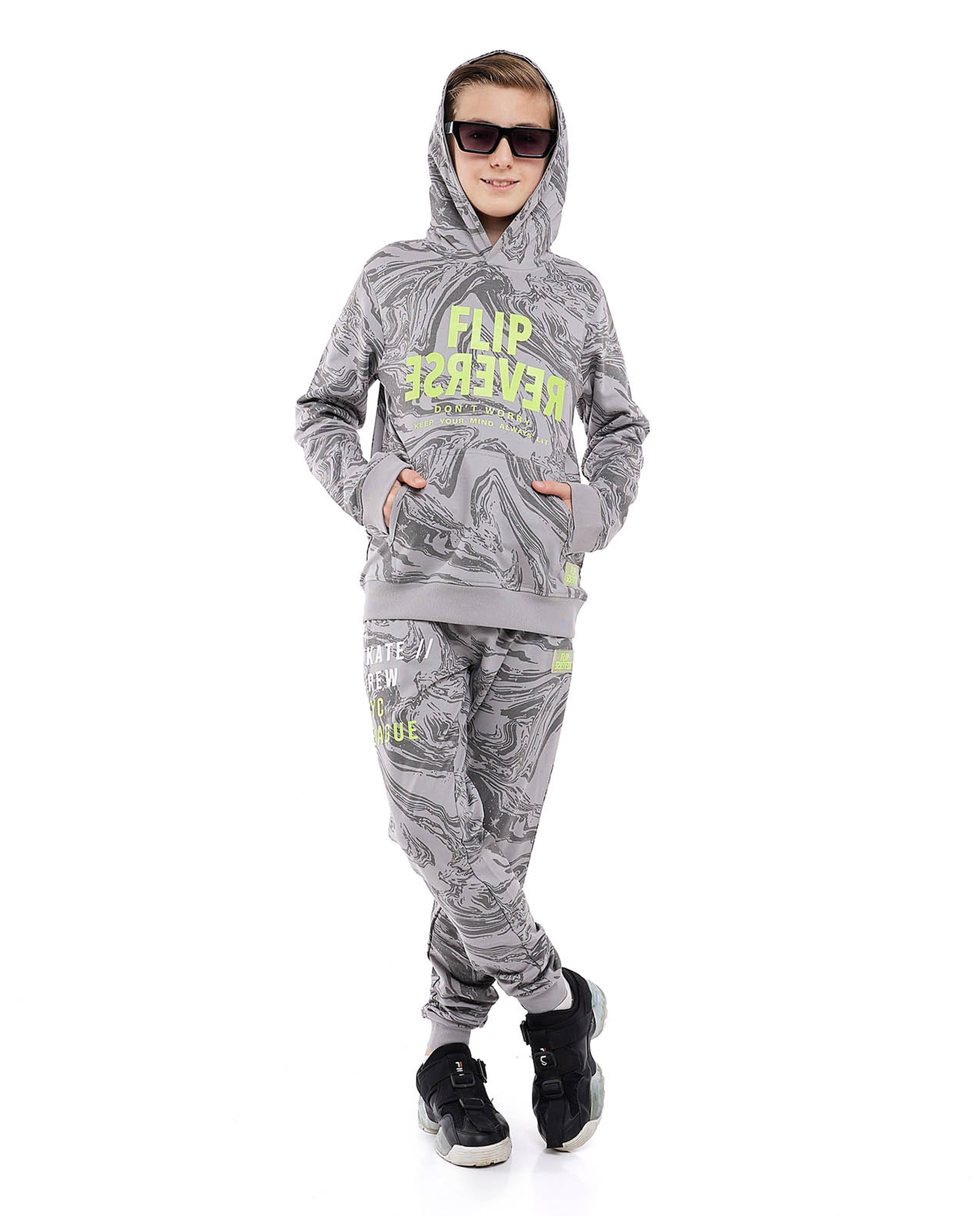 All Over Print Hooded Clothing Set