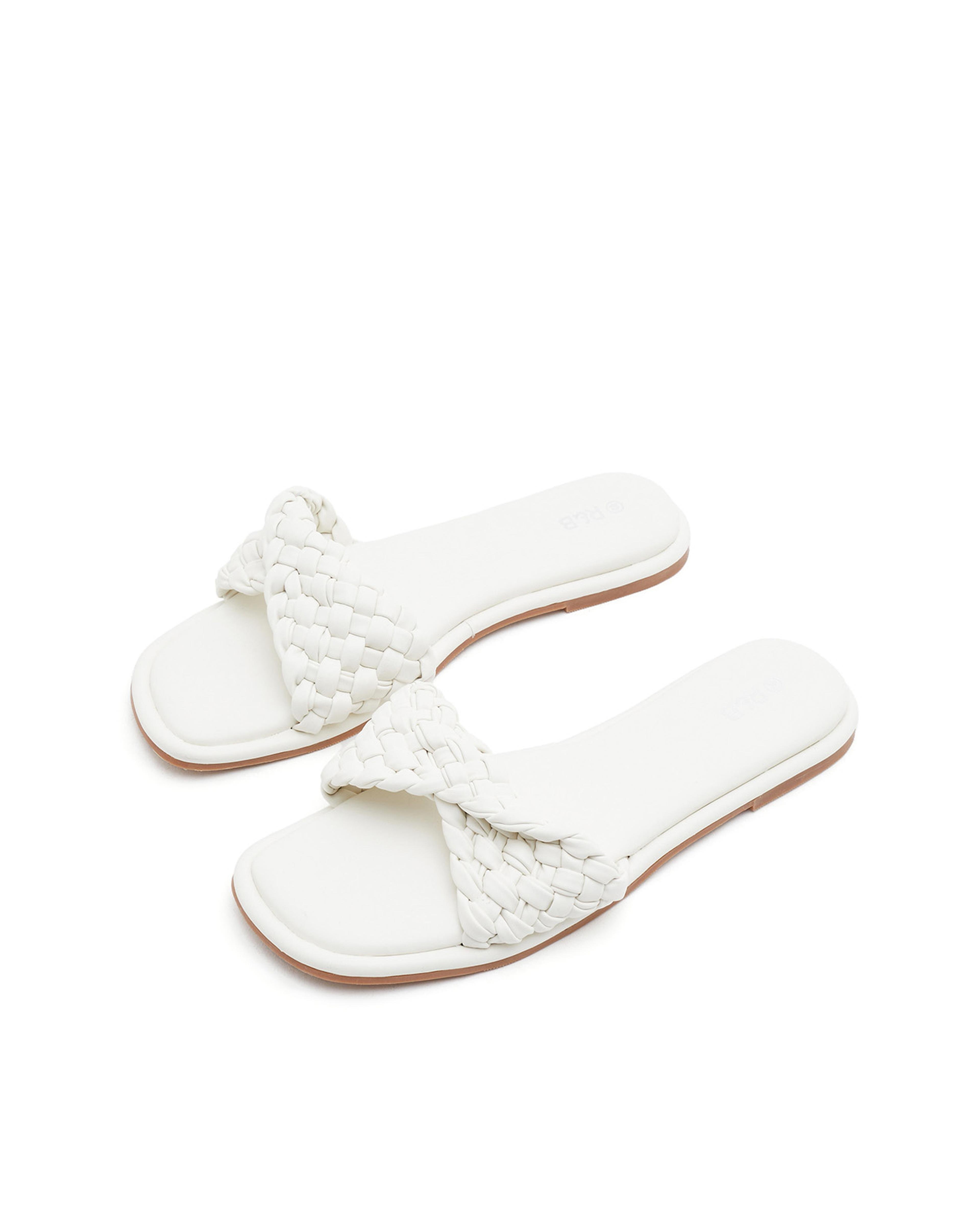 Braided Flat Slide Sandals