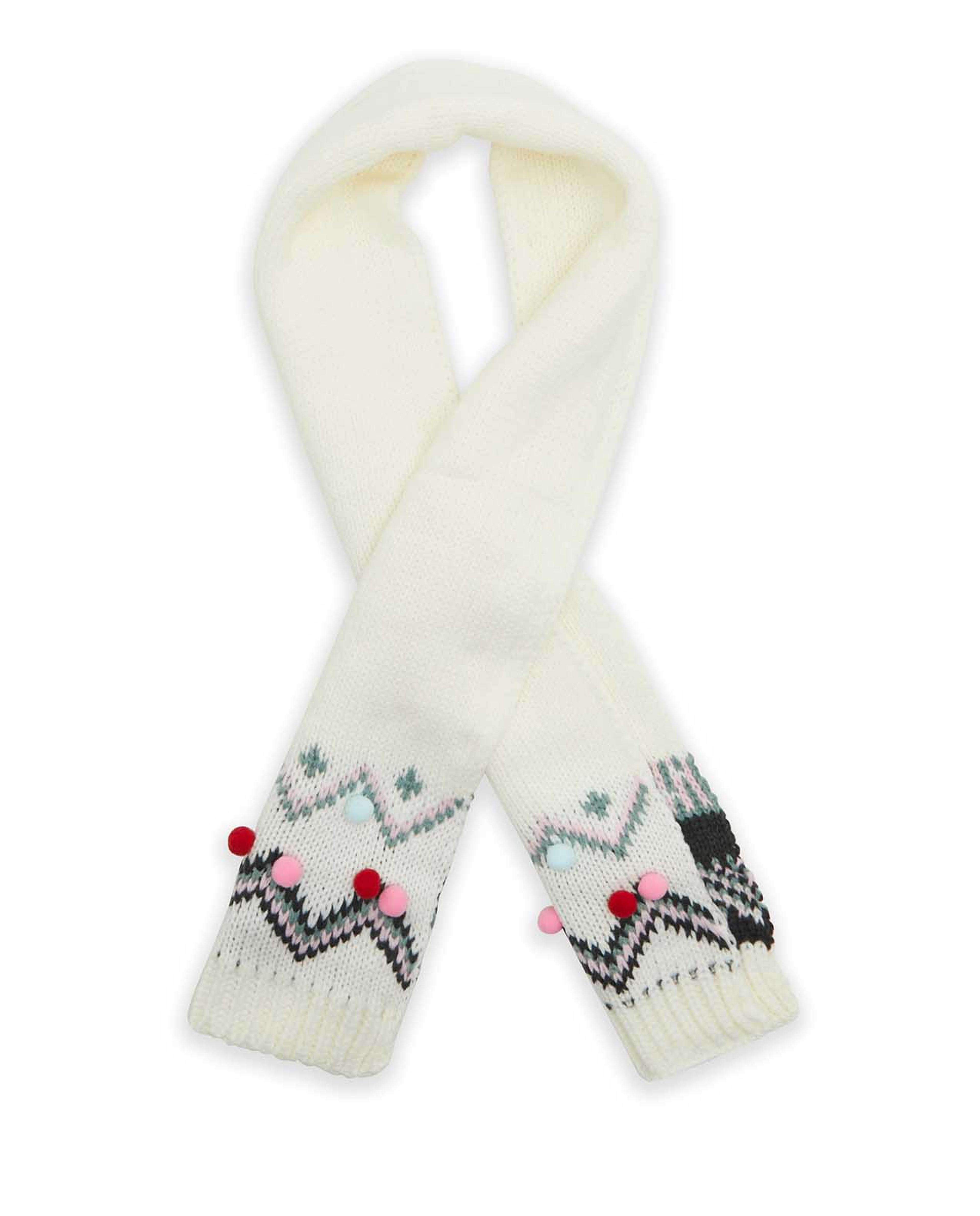 Patterned Cap, Gloves and Muffler Set