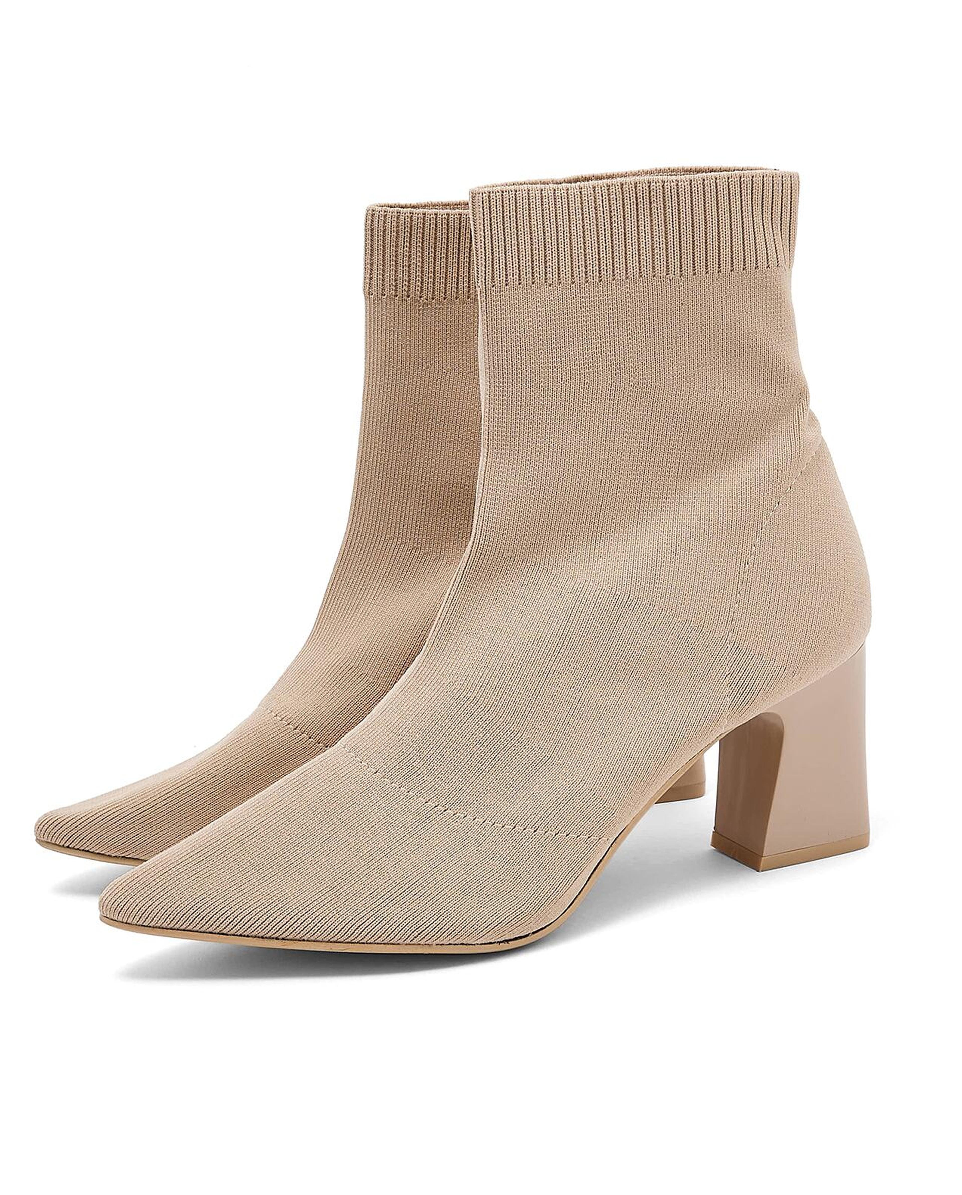Solid Block Heel Ankle Boots