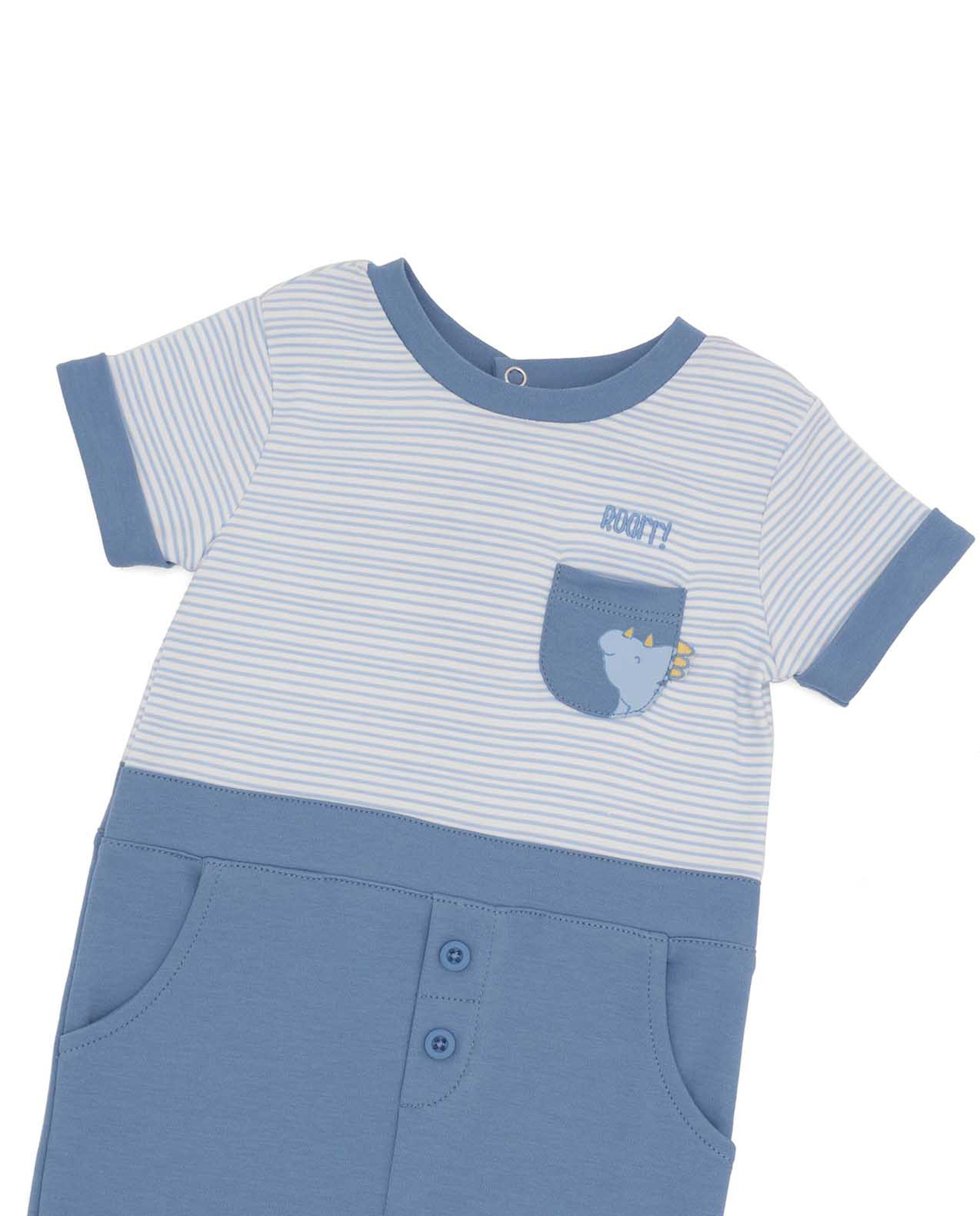 Color Block Footed Sleepsuit
