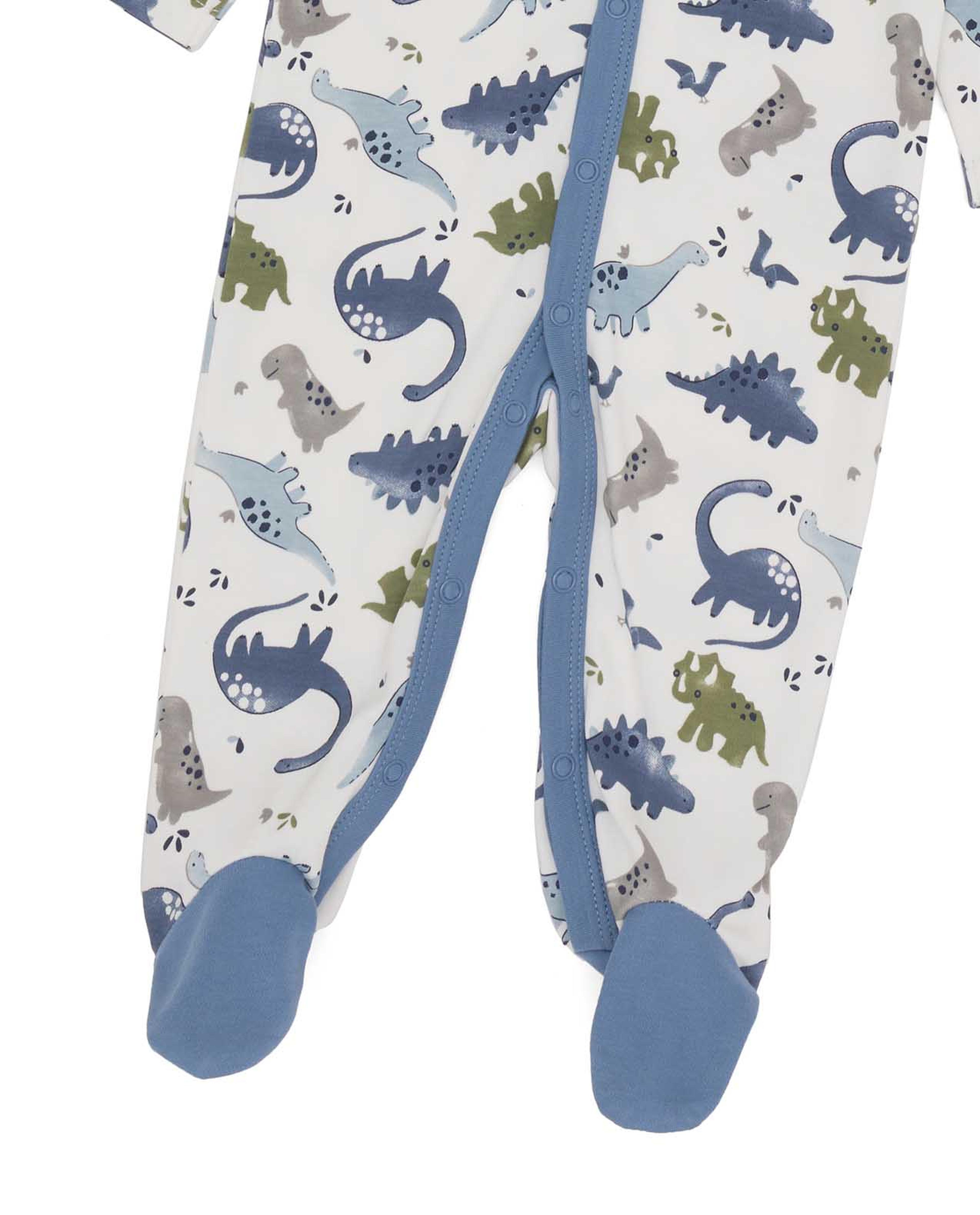 Dino Print Footed Sleepsuit