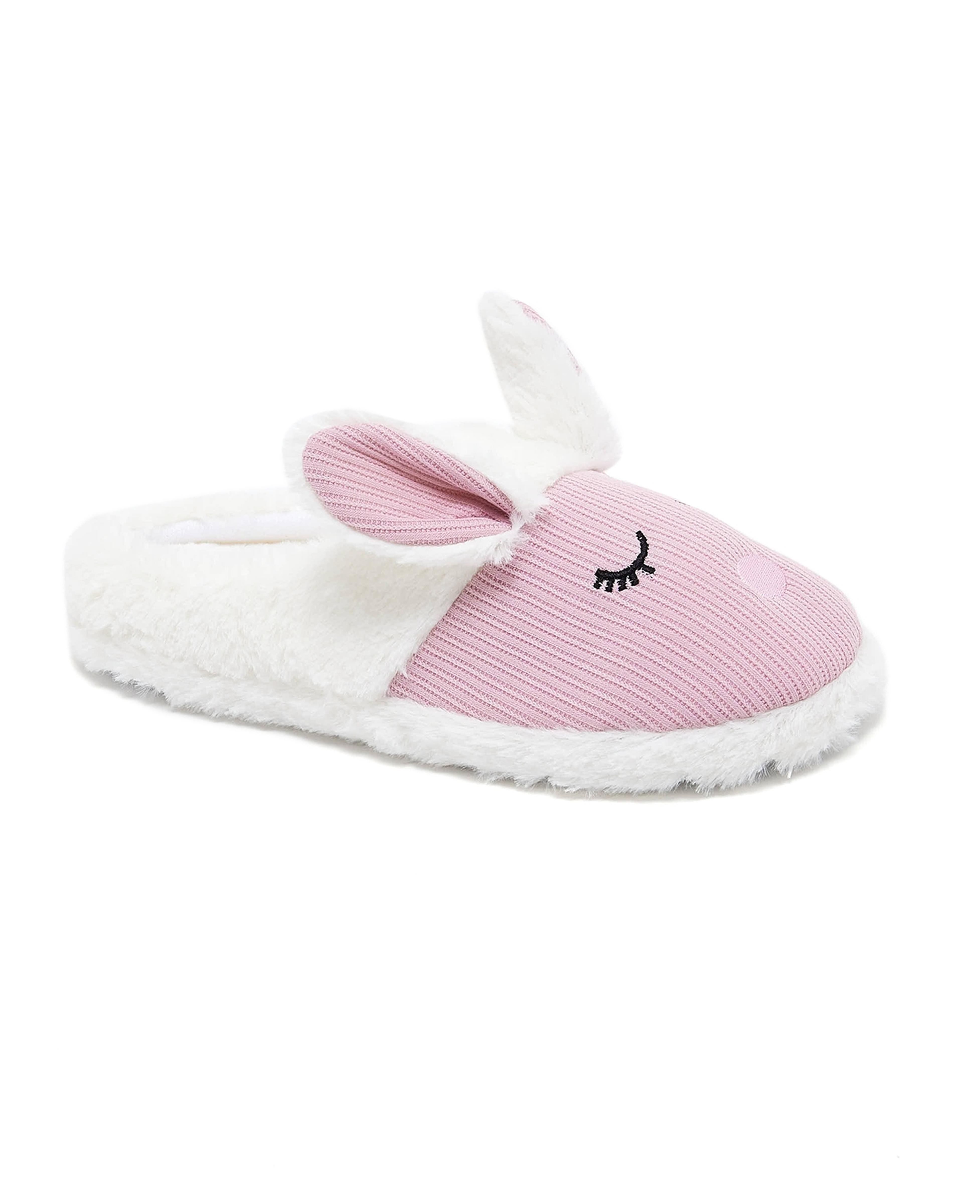 Bunny Detail Bedroom Slippers