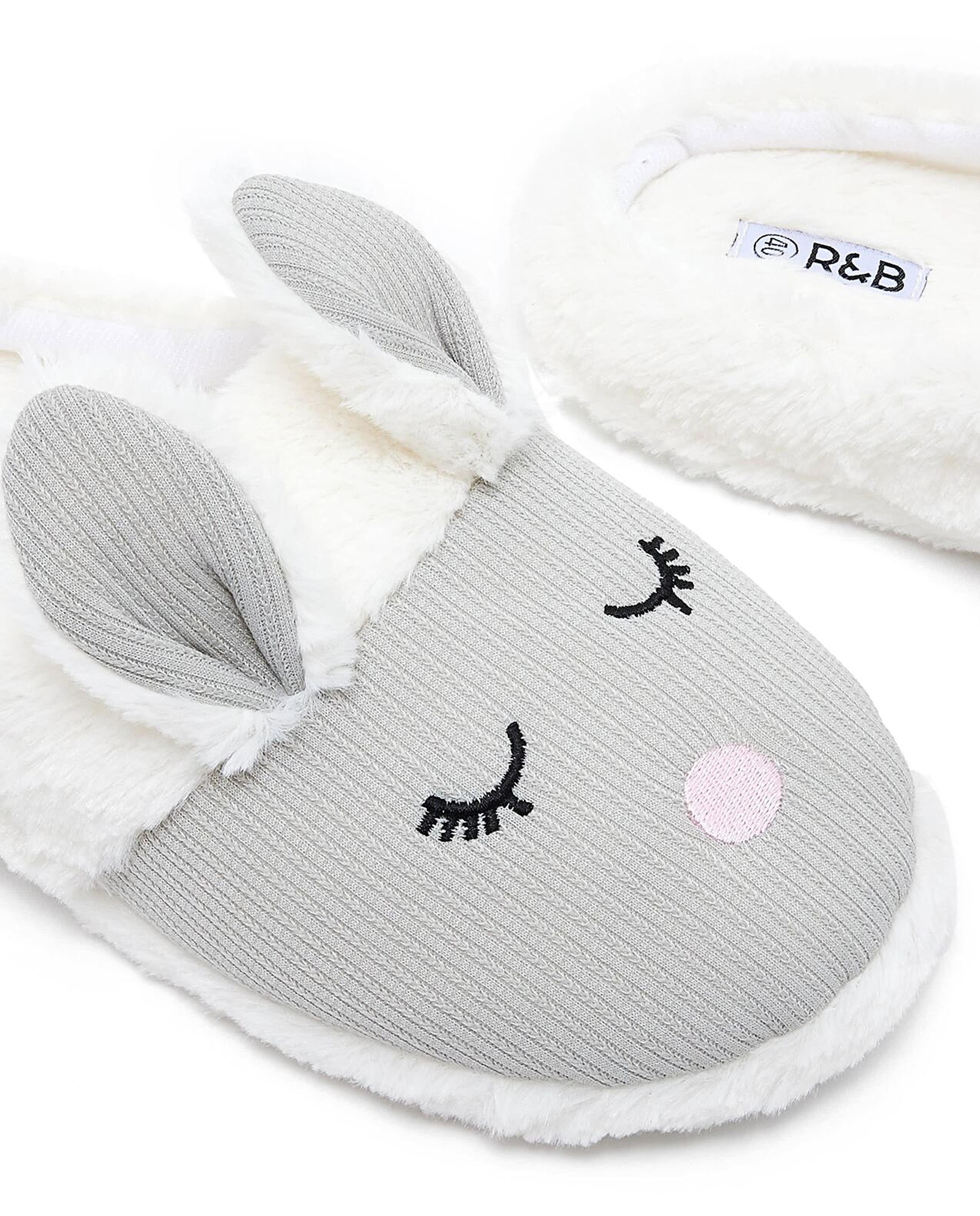 Bunny Detail Bedroom Slippers