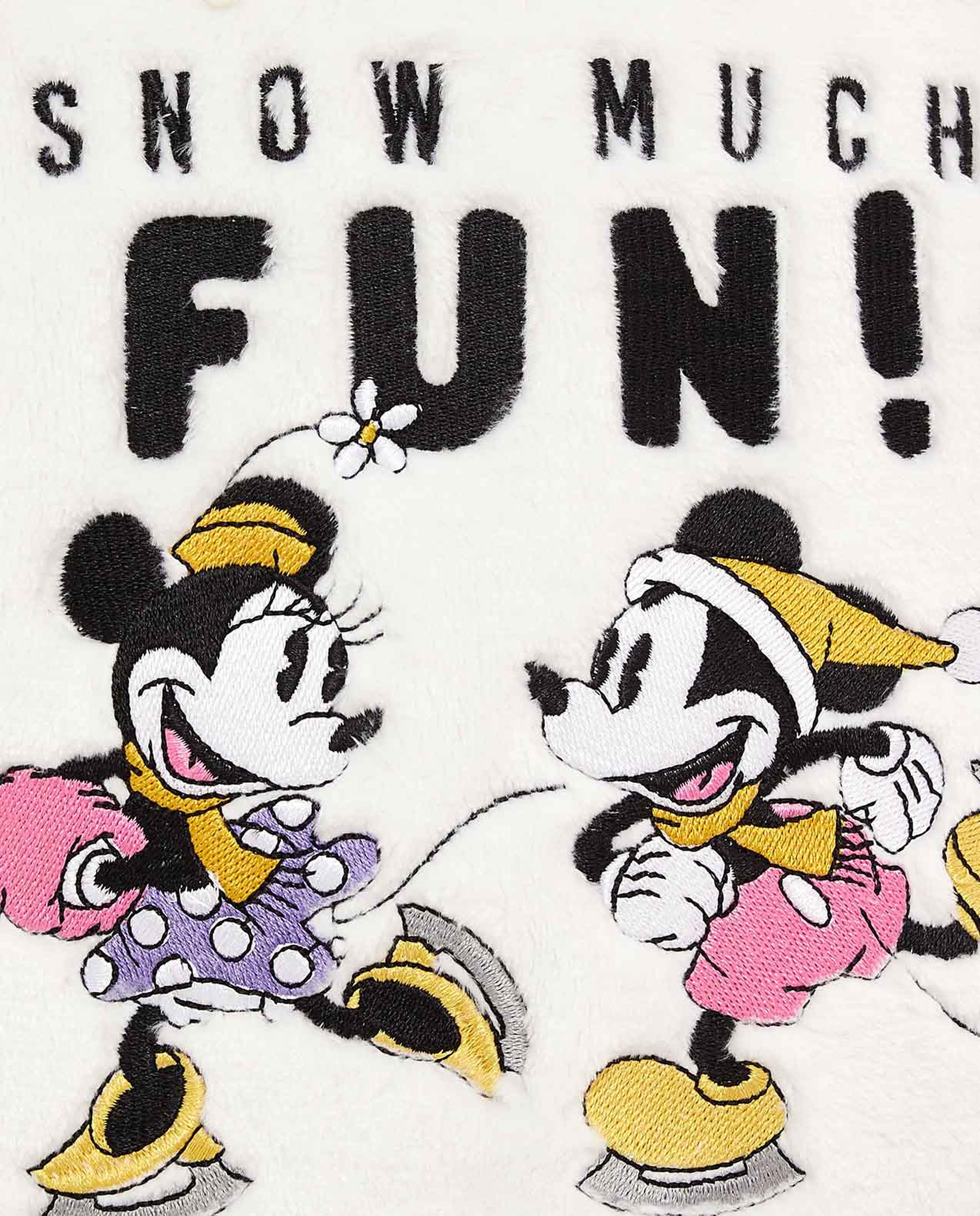 Mickey and Minnie Print Sweatshirt with Long Sleeves