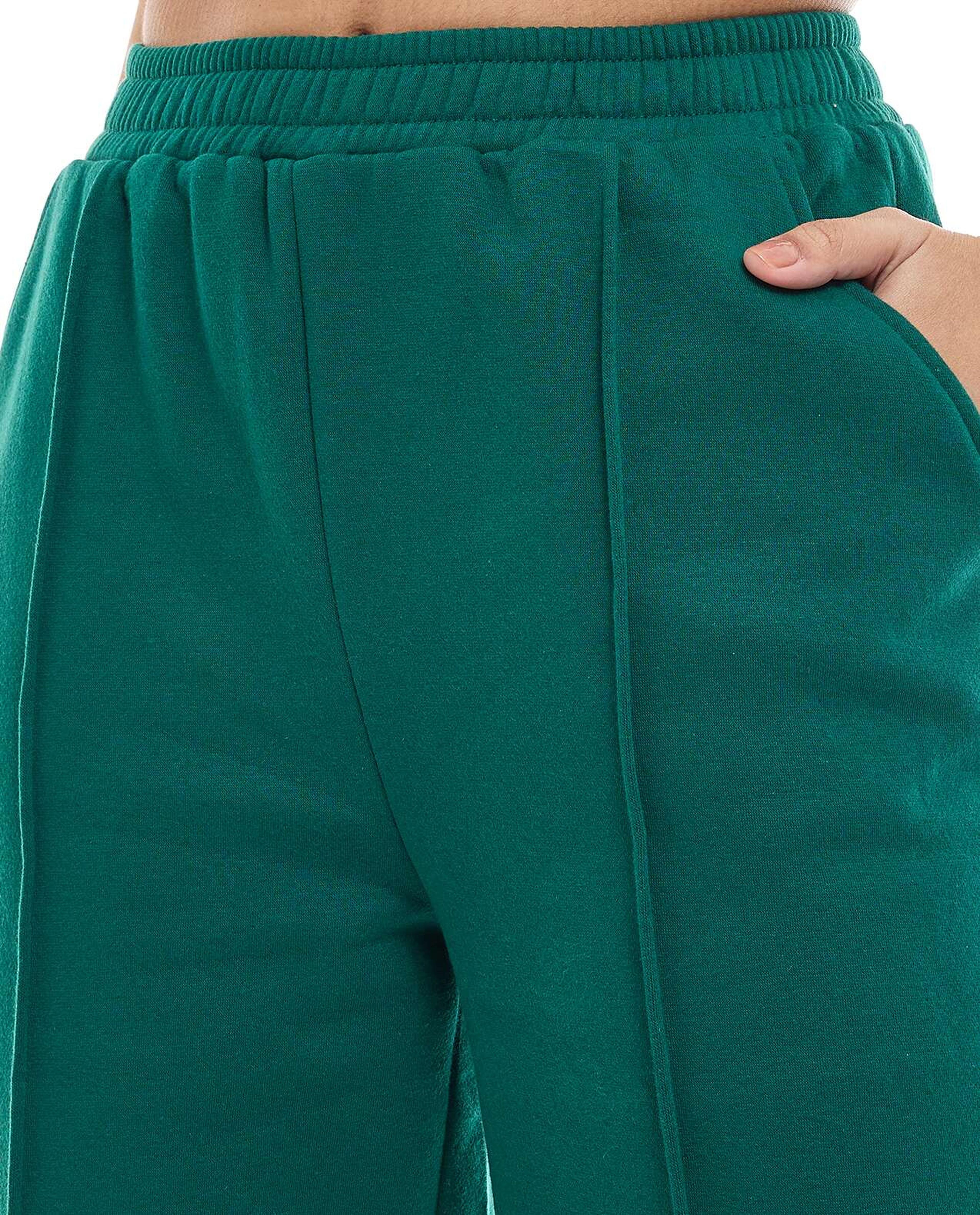 Solid Sweatpants with Elastic Waist