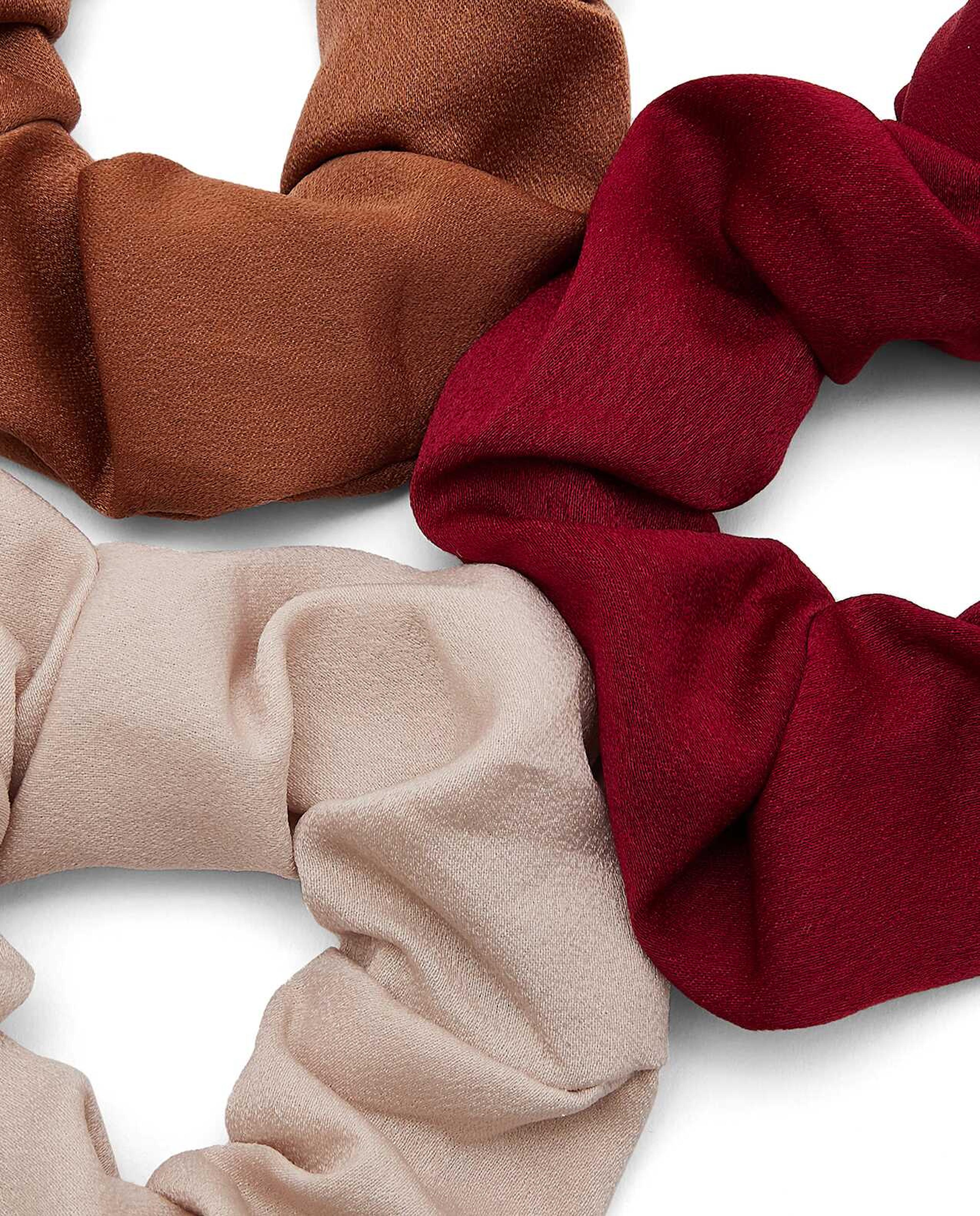 3 Pack Solid Scrunchies