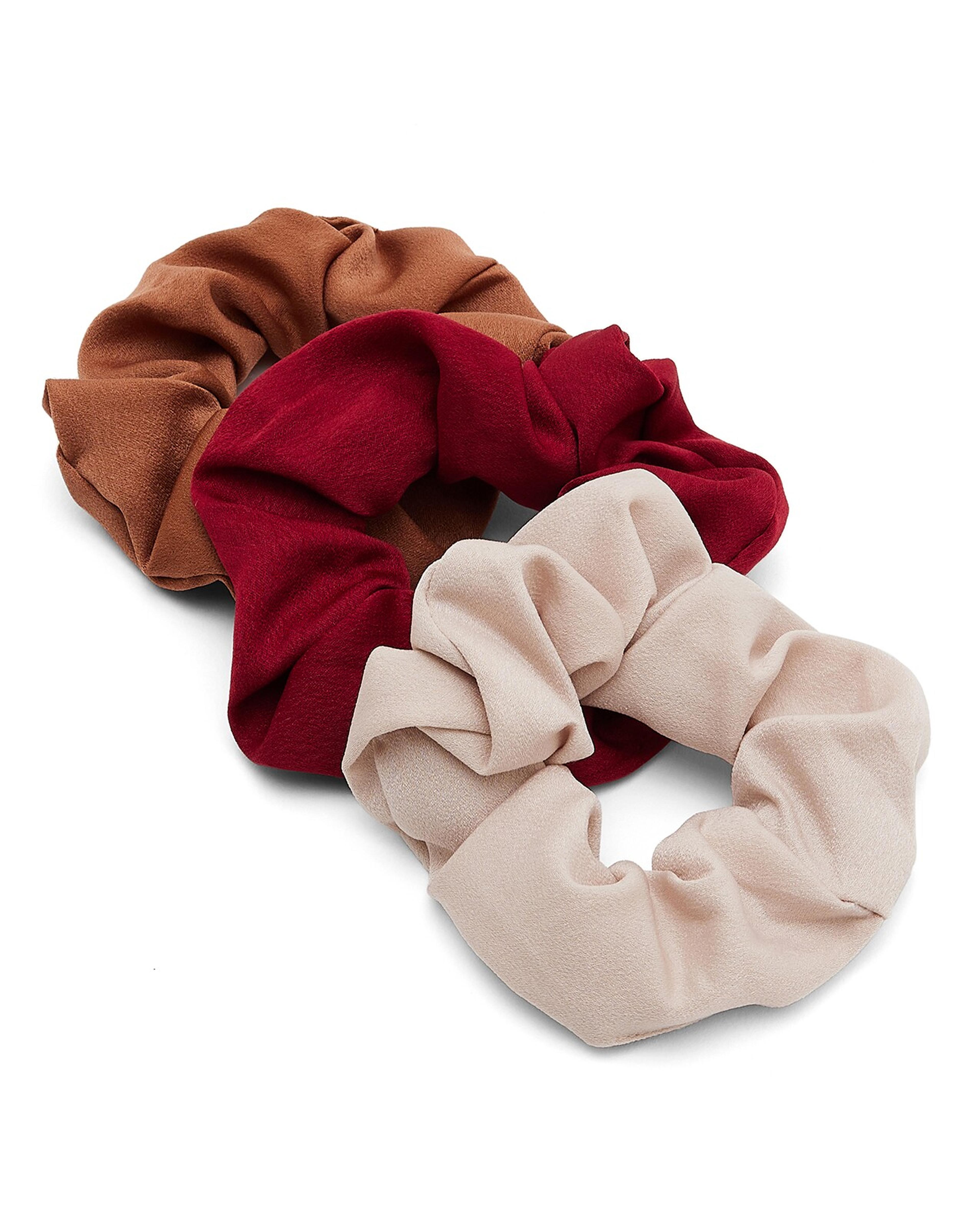 3 Pack Solid Scrunchies