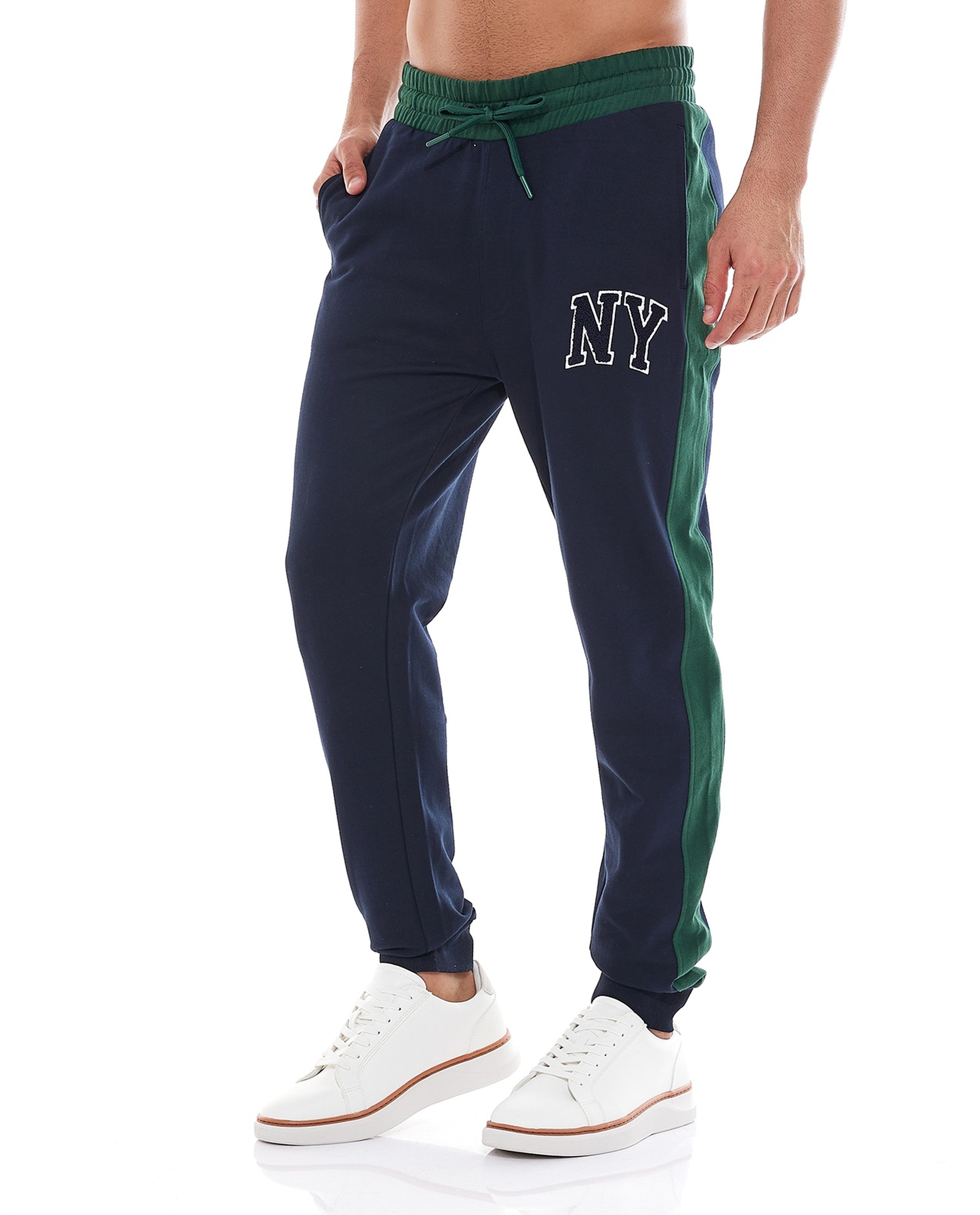 Applique Detail Joggers with Drawstring Waist