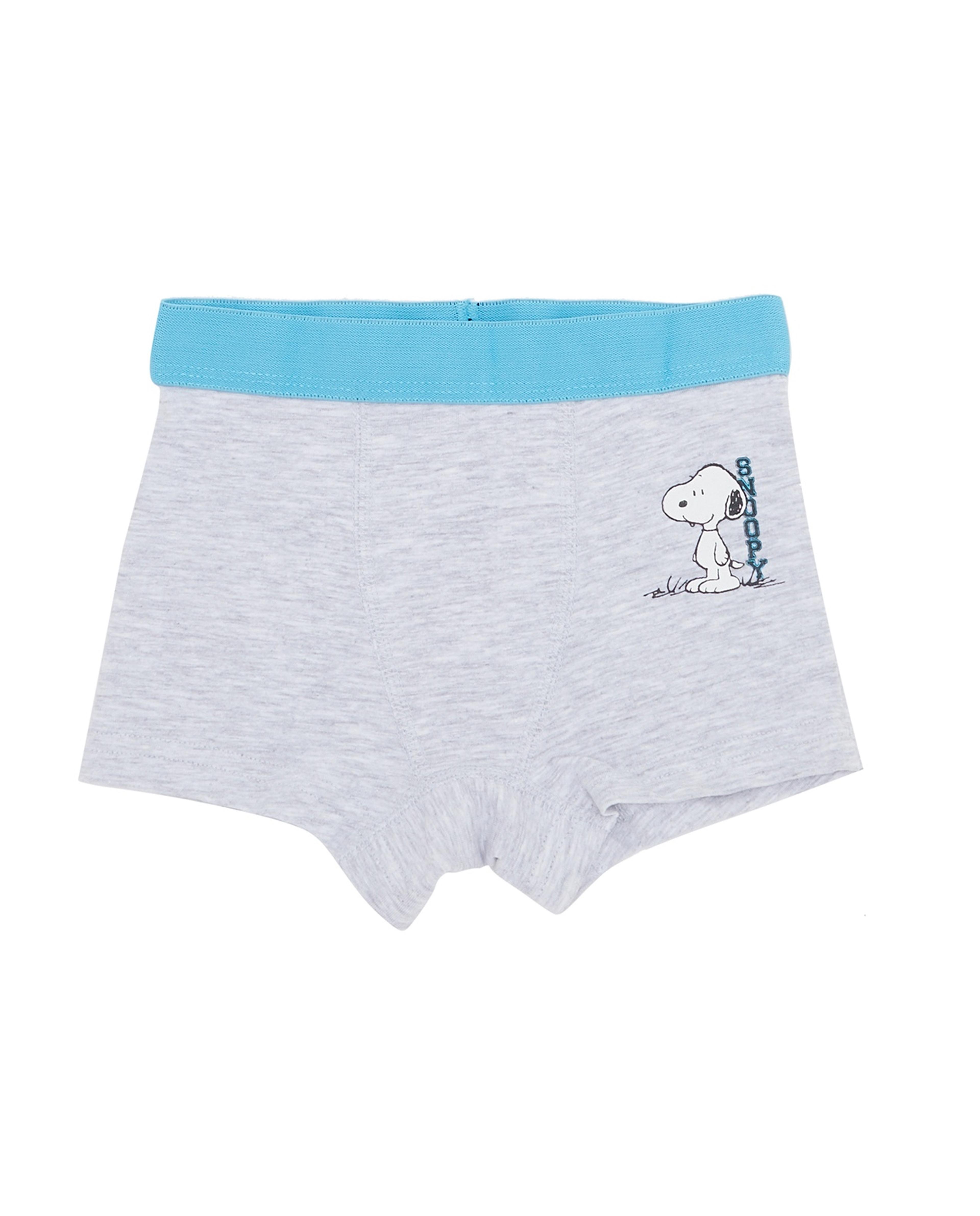 3 Pack Snoopy Print Boxer Briefs