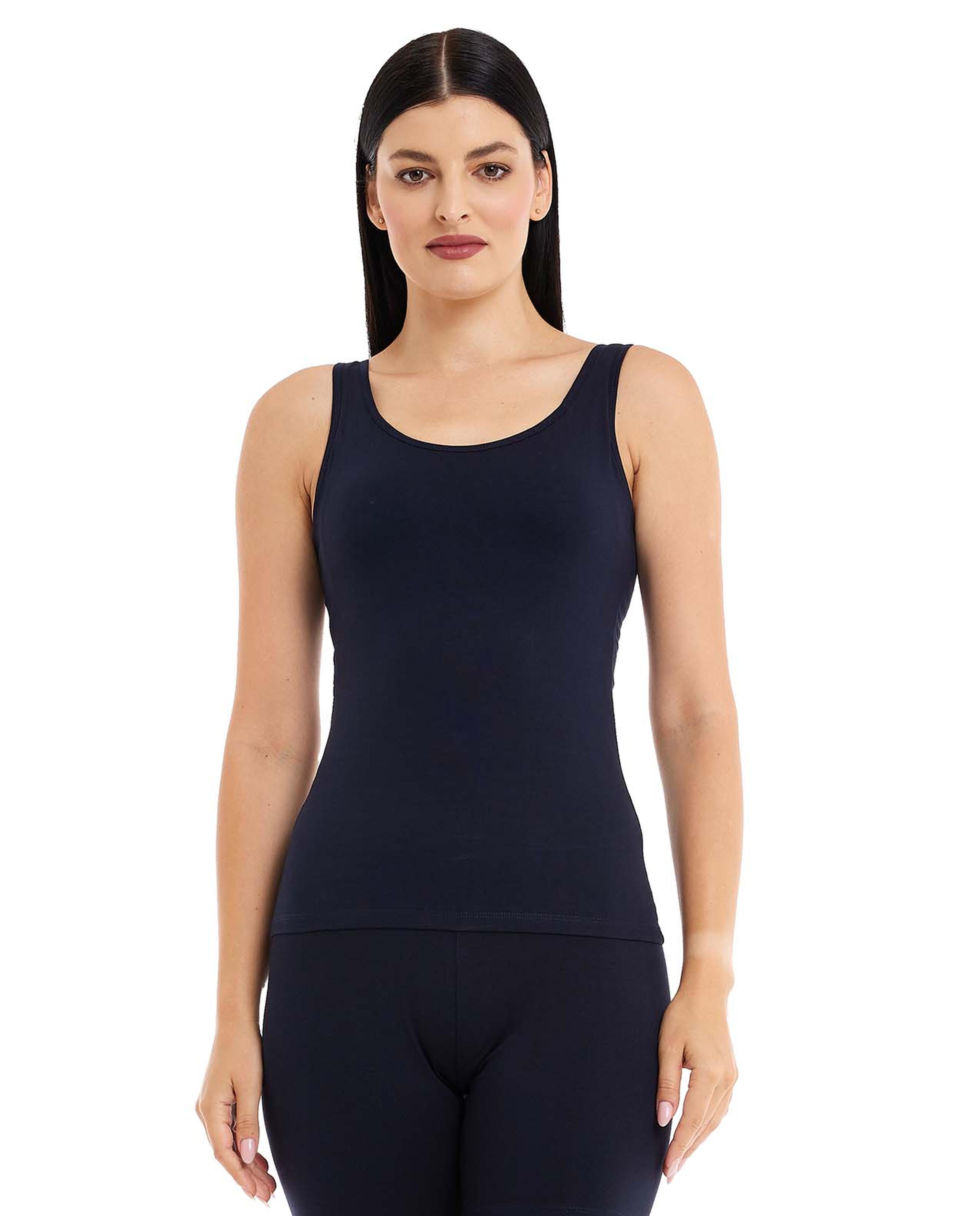 Solid Tank Top with Moulded Cup