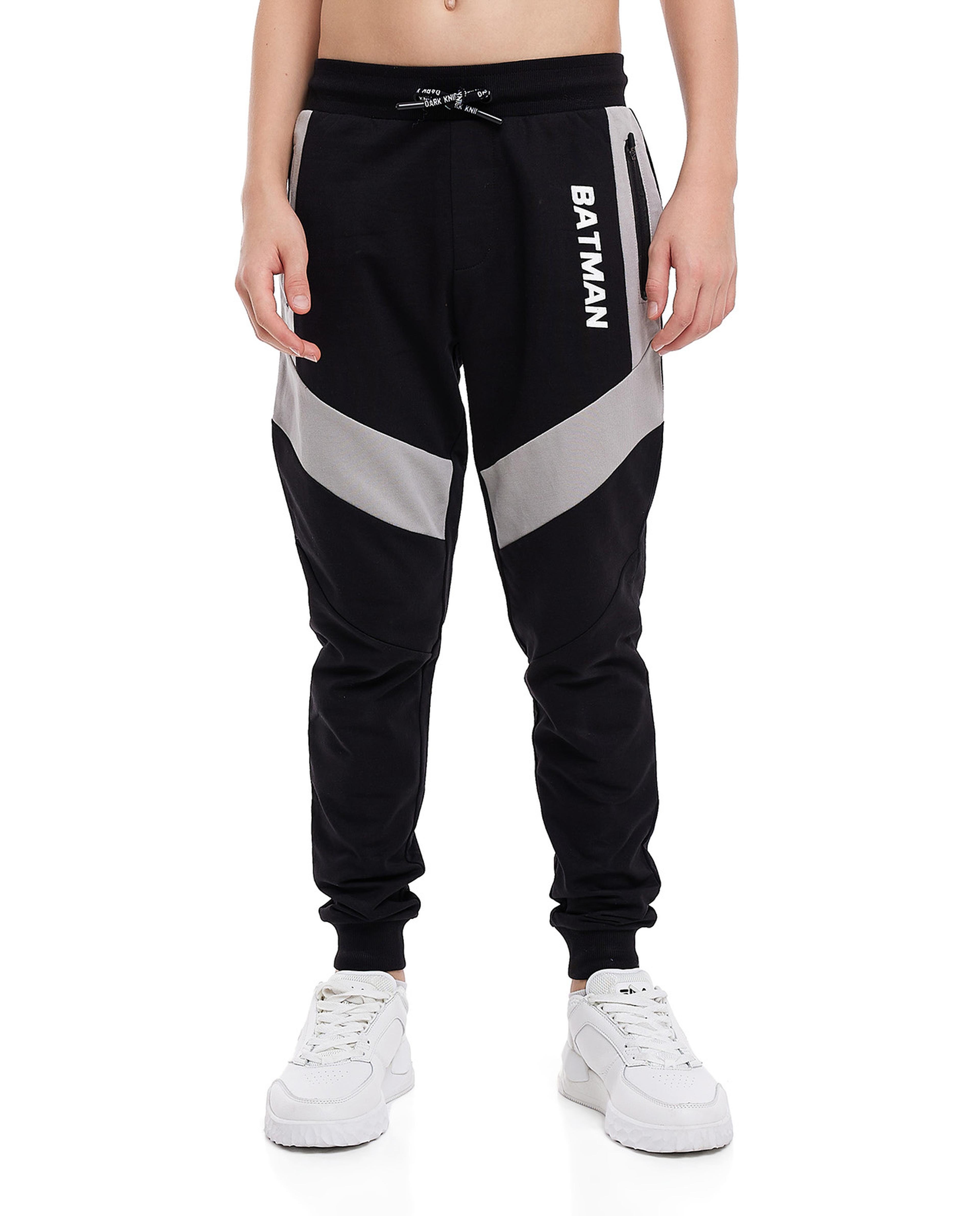 Color Block Joggers with Drawstring Waist