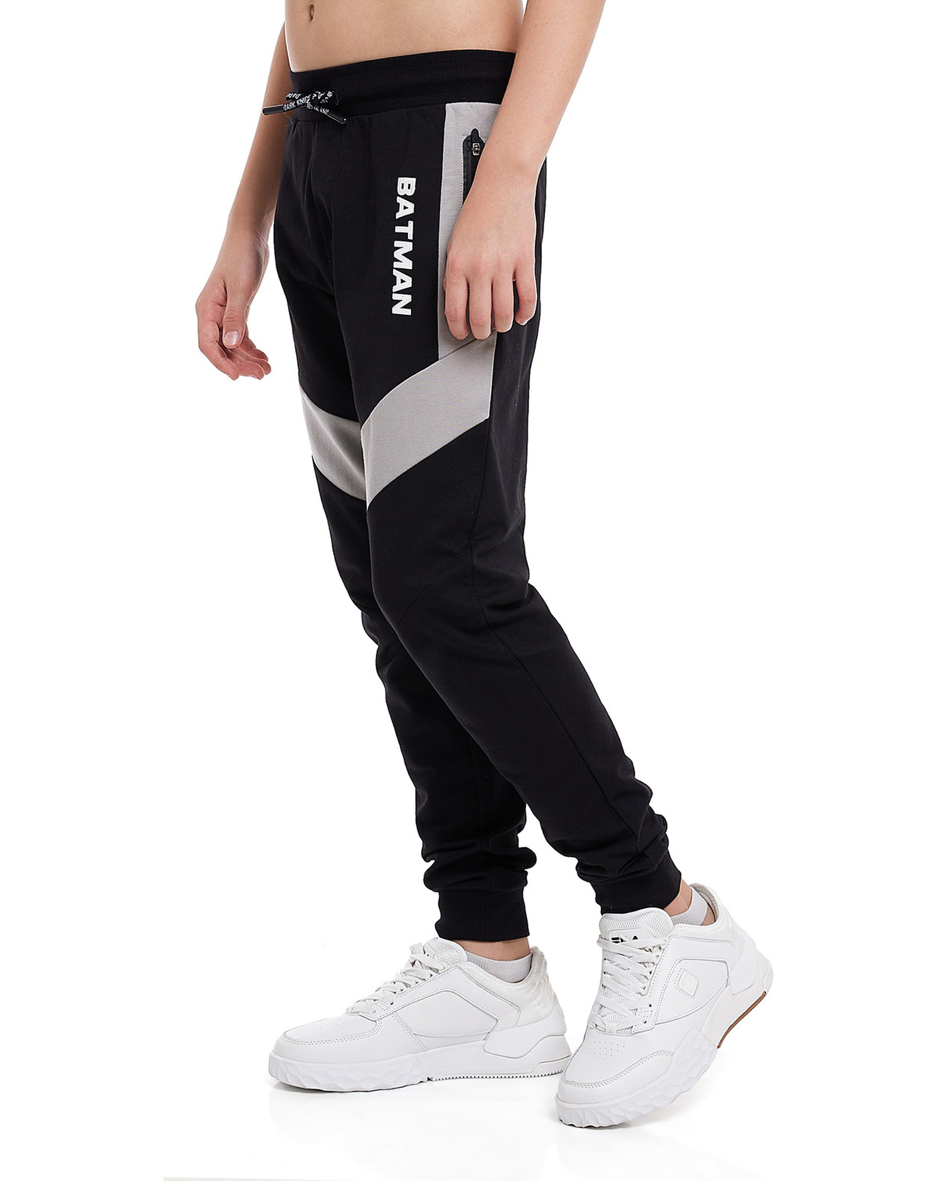 Color Block Joggers with Drawstring Waist