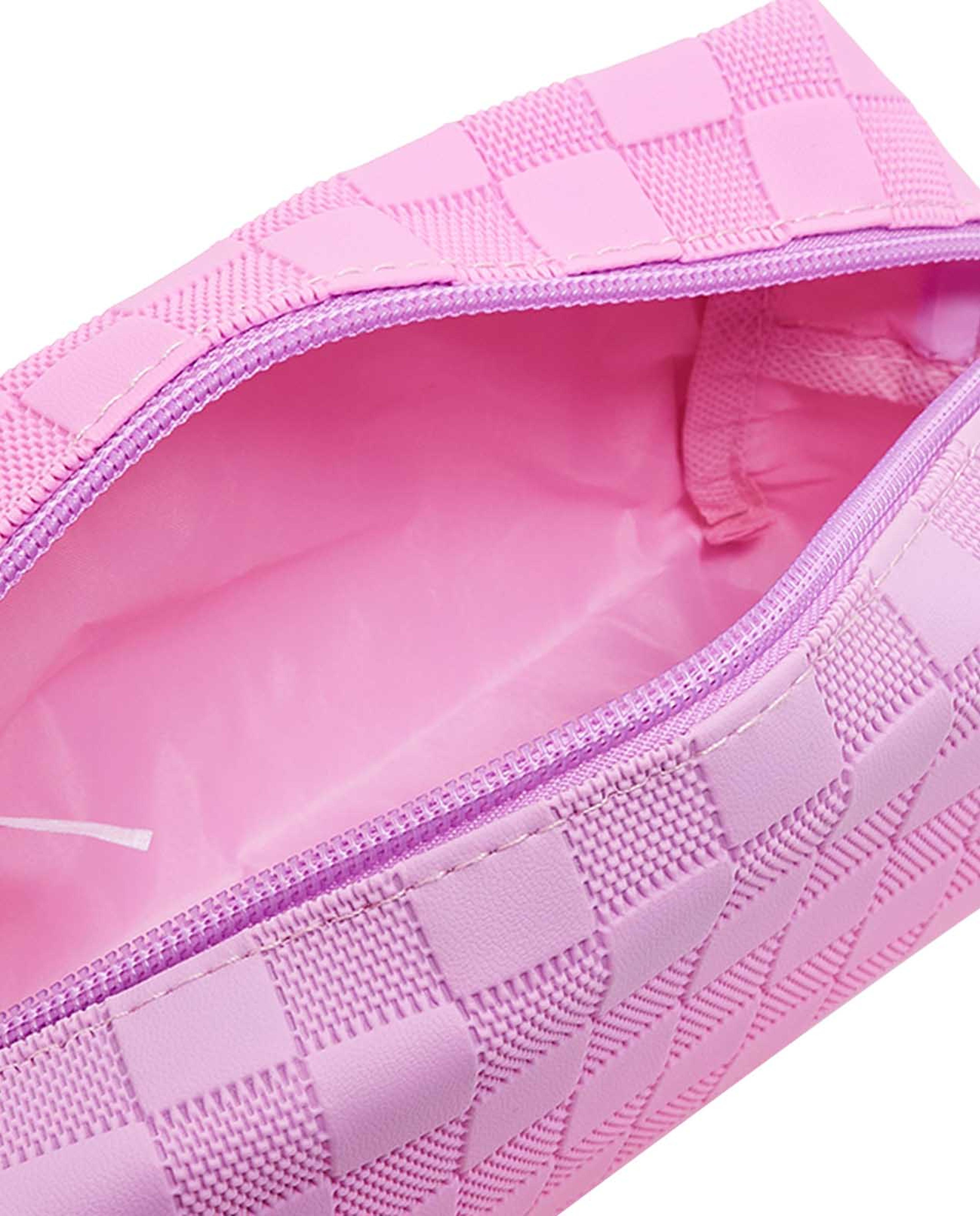 Checked Cosmetic Pouch
