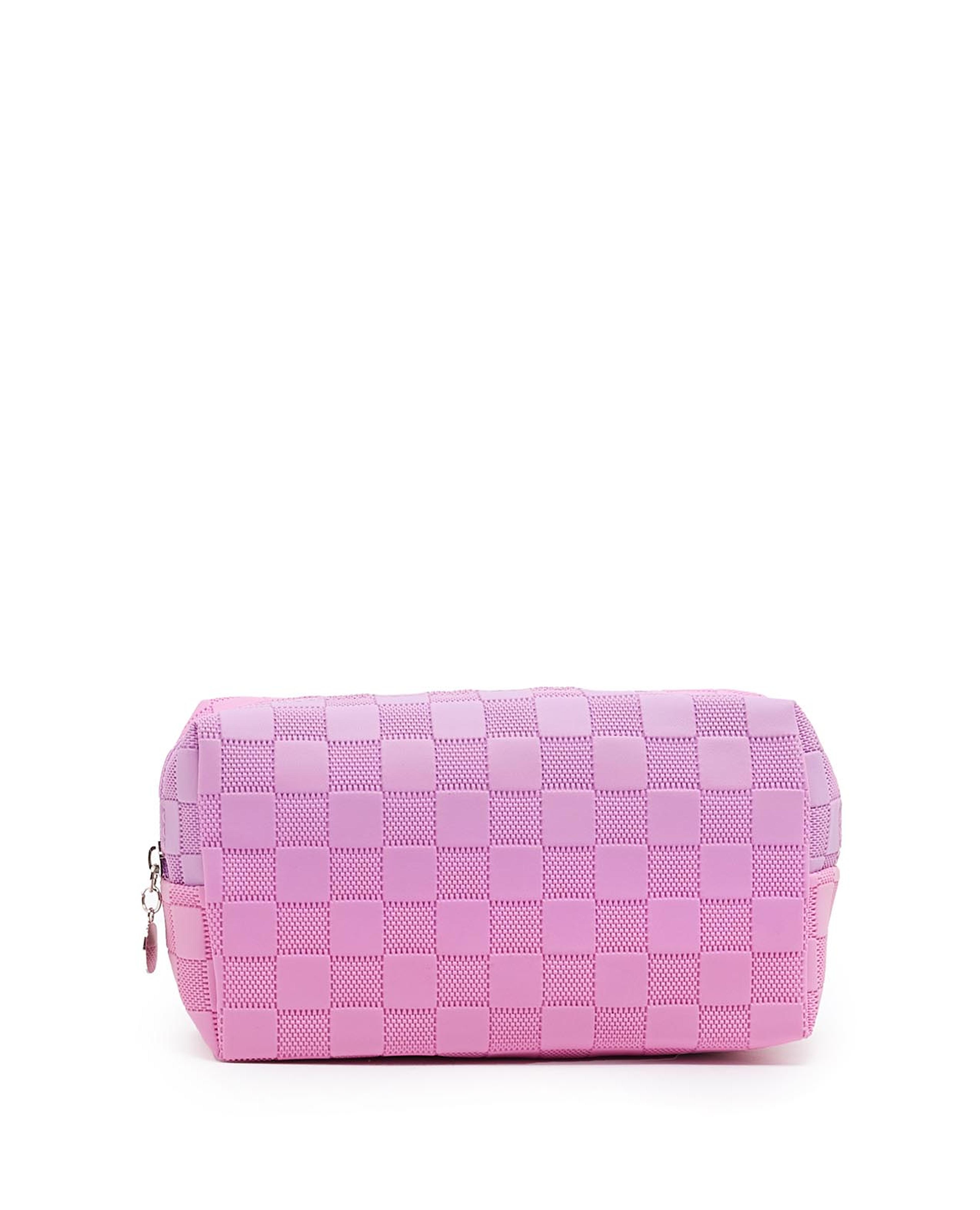 Checked Cosmetic Pouch